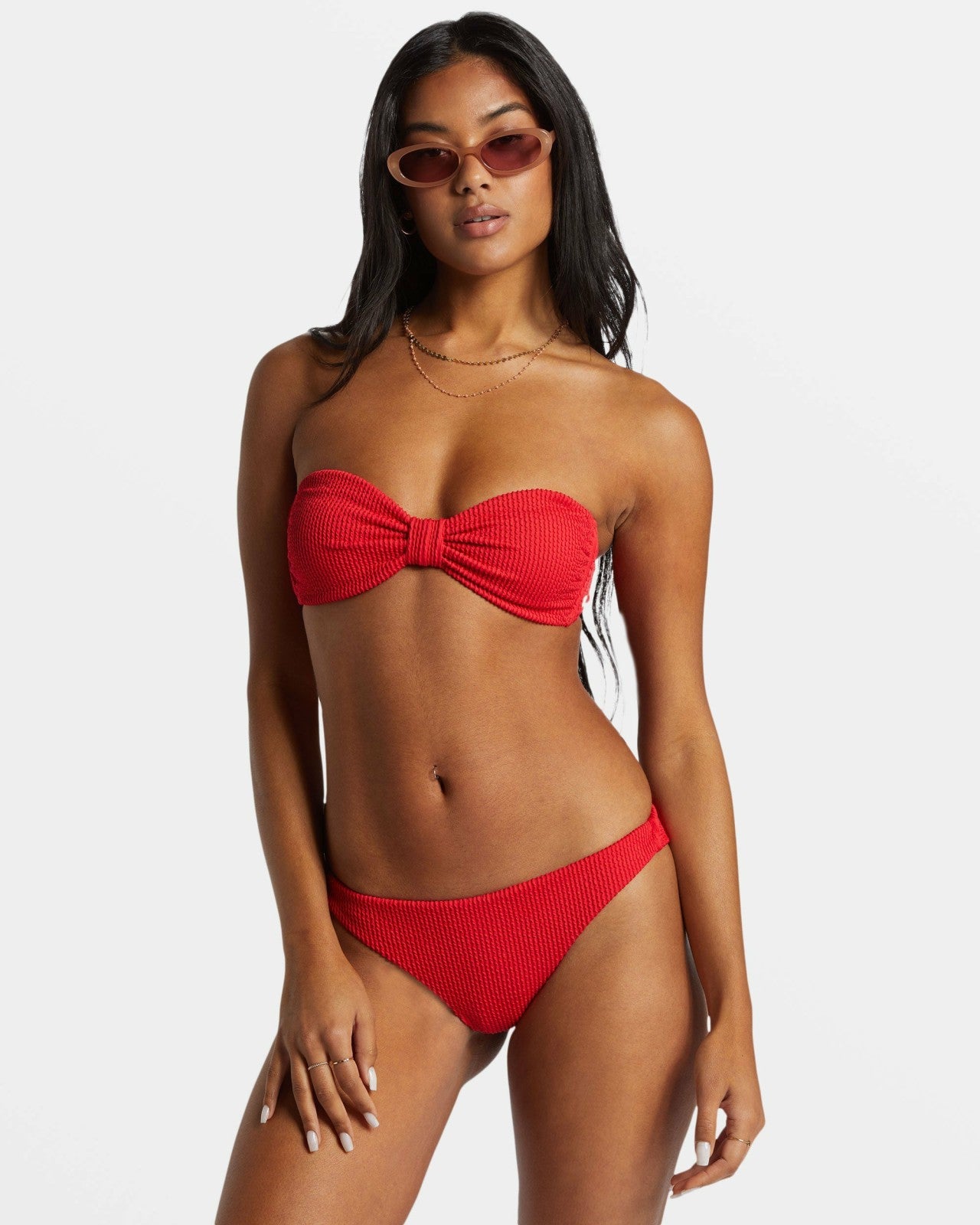 Summer High Tanga Bikini Bottoms | Fiesta Red Billabong