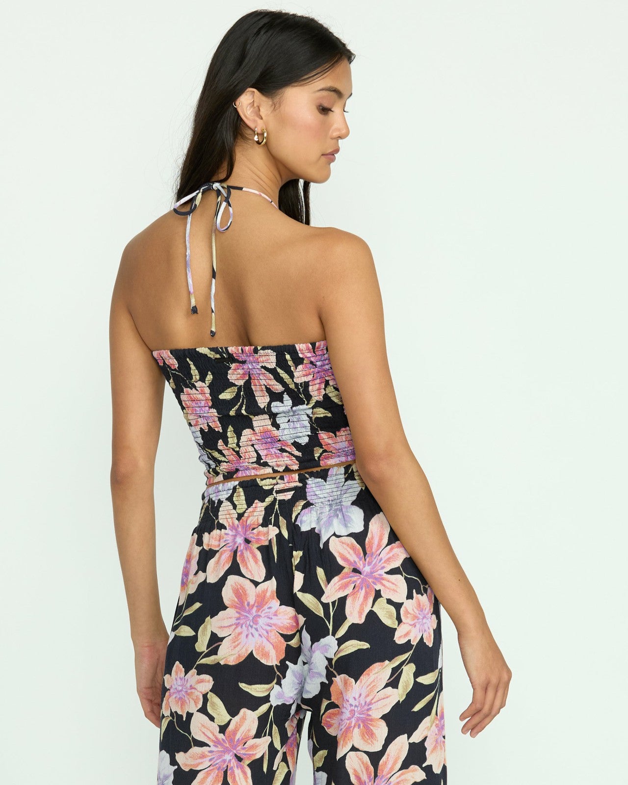 Summer Sunshine Crop Top | Black Multi Billabong