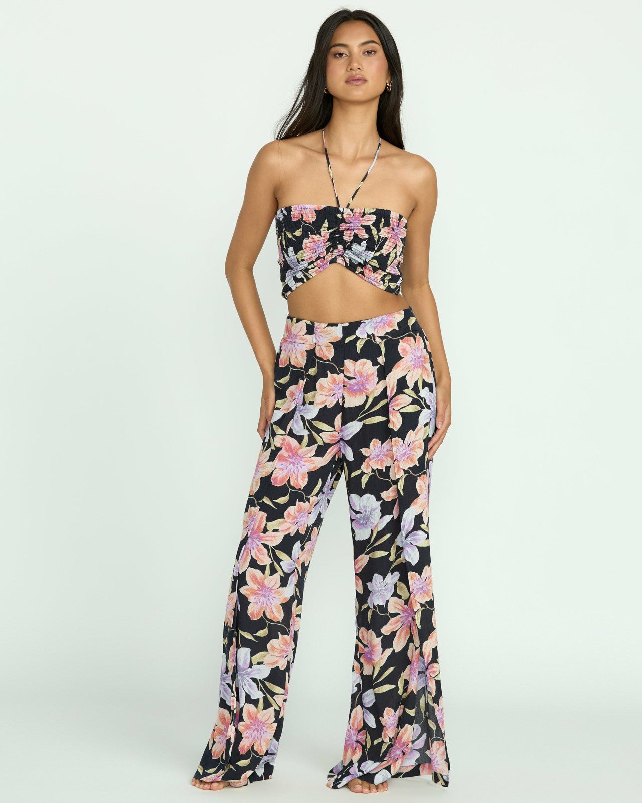 Summer Sunshine Crop Top | Black Multi Billabong
