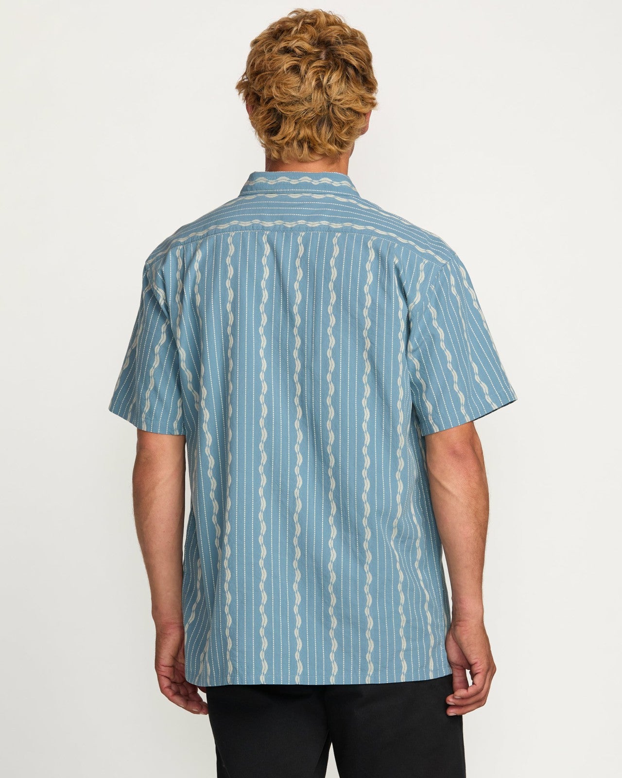 Sundays Jacquard Short Sleeve Shirt | Carolina Blue Billabong