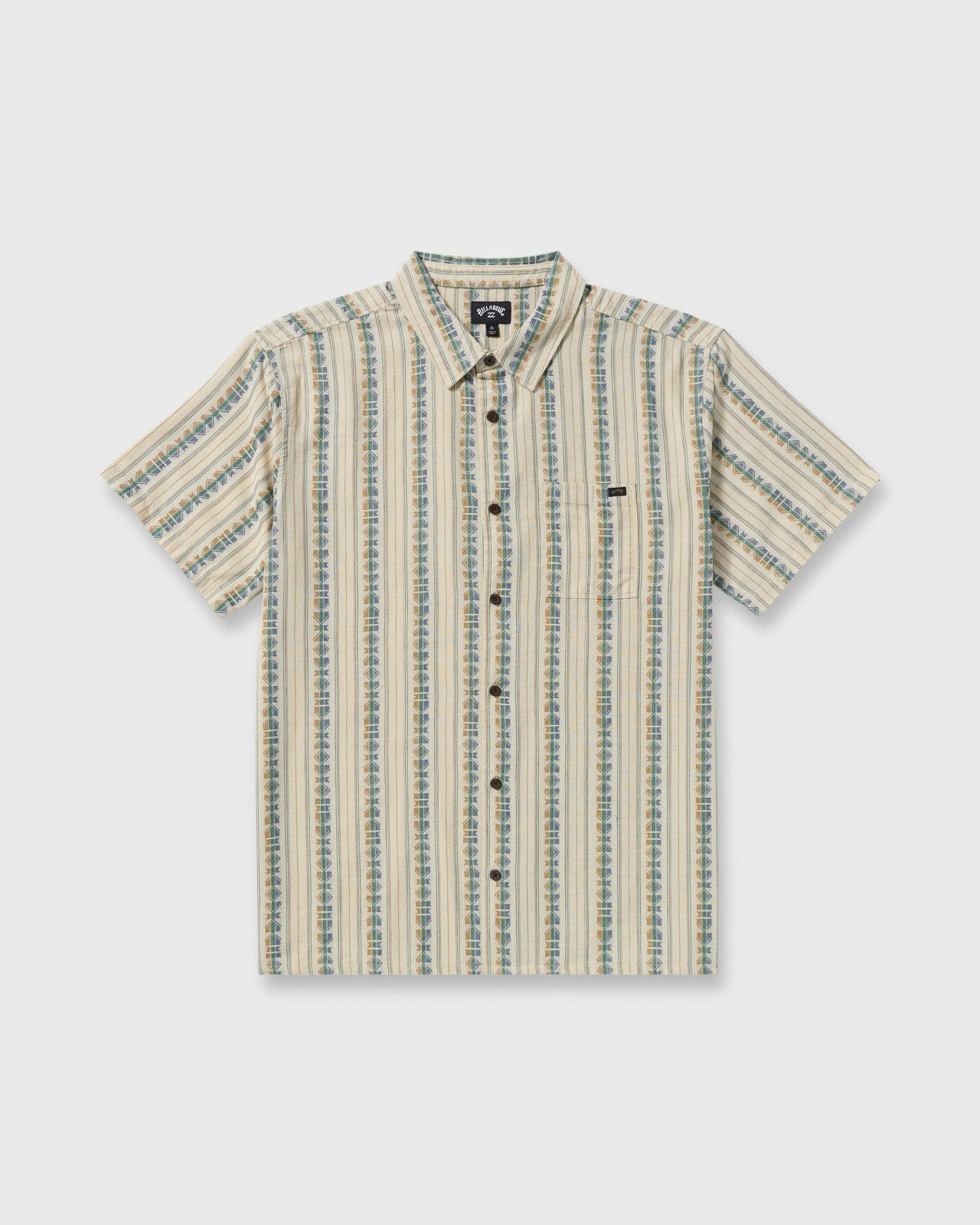 Sundays Jacquard Short Sleeve Shirt | Cream Billabong