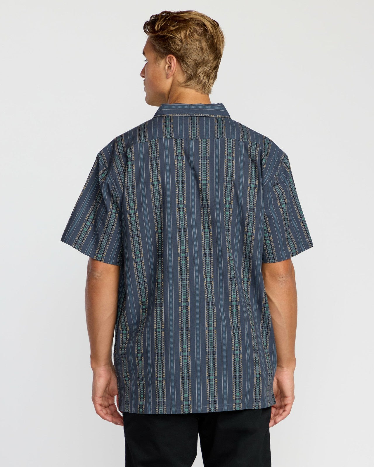 Sundays Jacquard Short Sleeve Shirt | Dark Navy Billabong