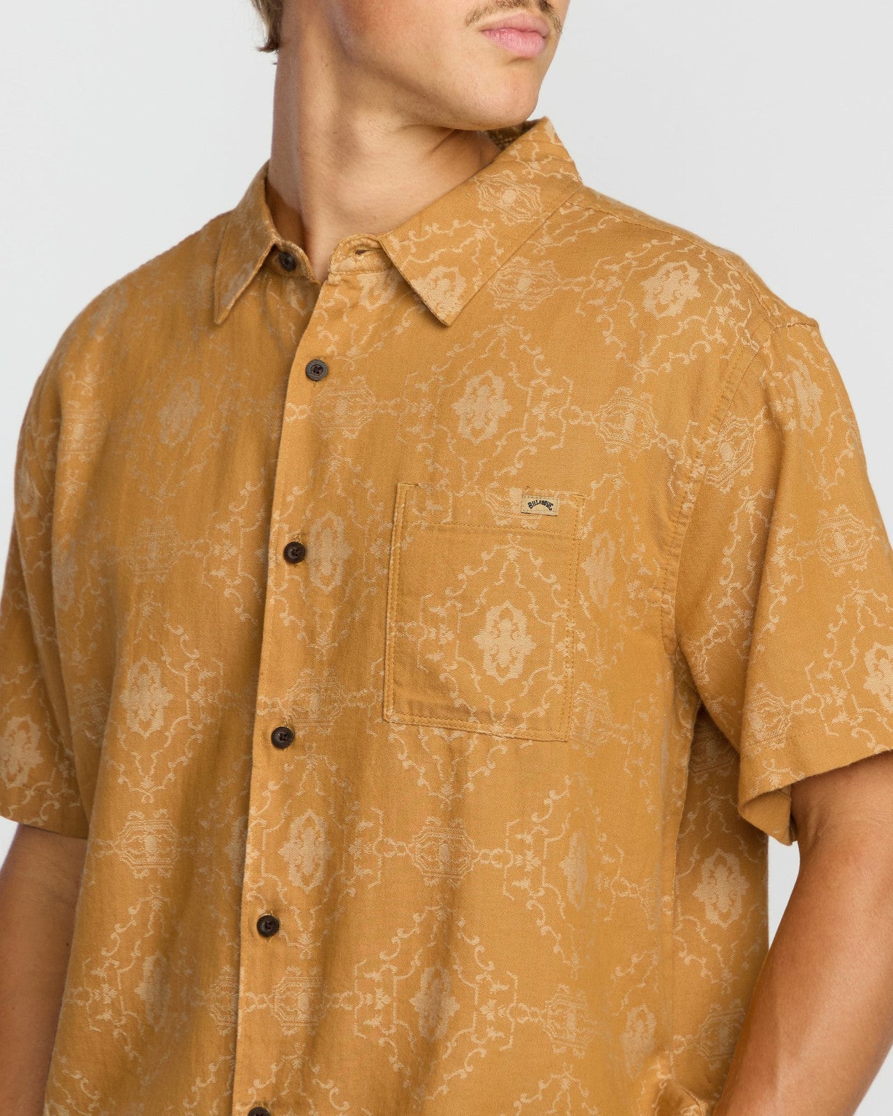 Sundays Jacquard Short Sleeve Shirt | Golden Haze Billabong