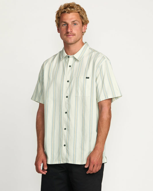 Sundays Jacquard Short Sleeve Shirt | Silver Billabong