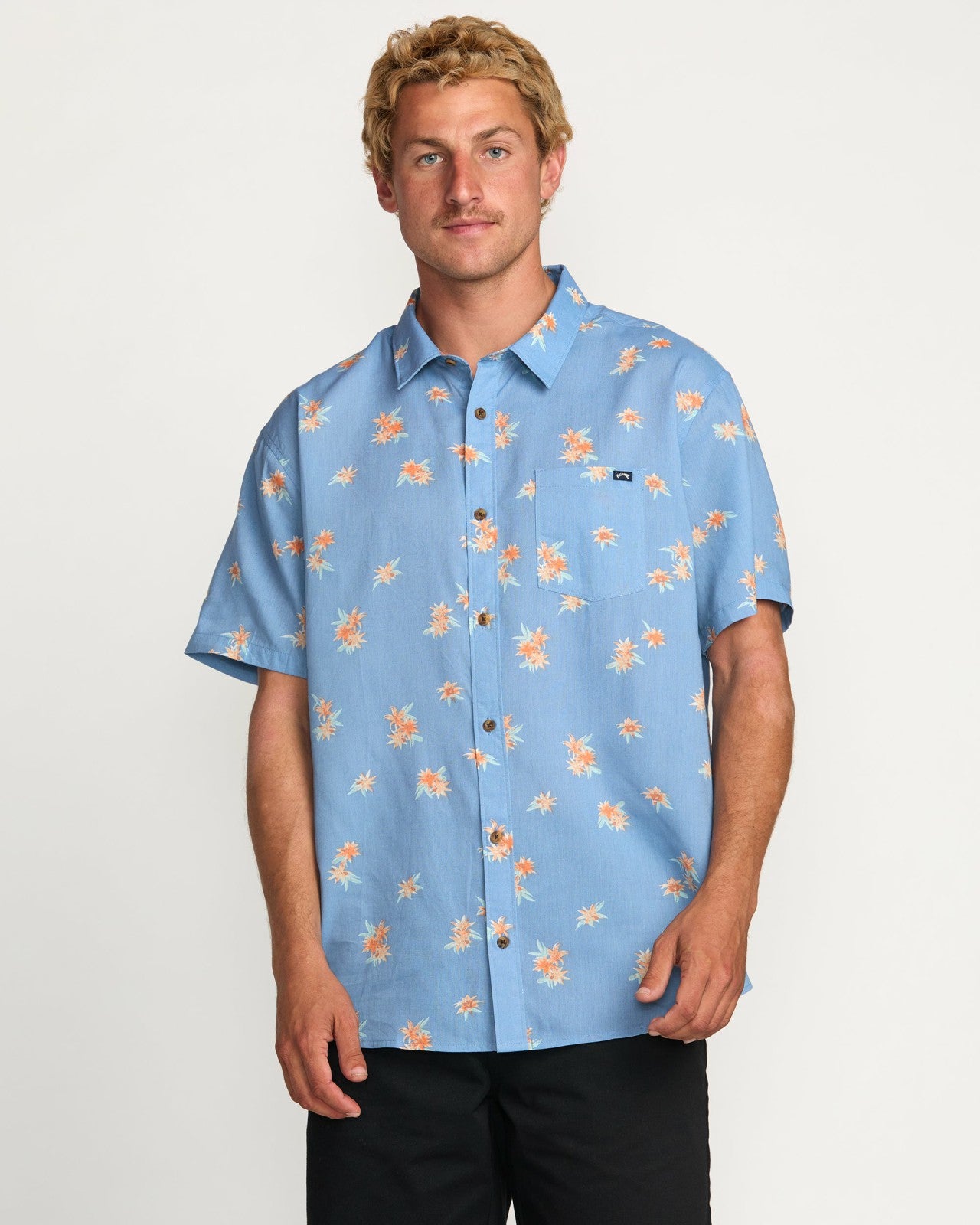 Sundays Mini Short Sleeve Shirt | Carolina Blue Billabong