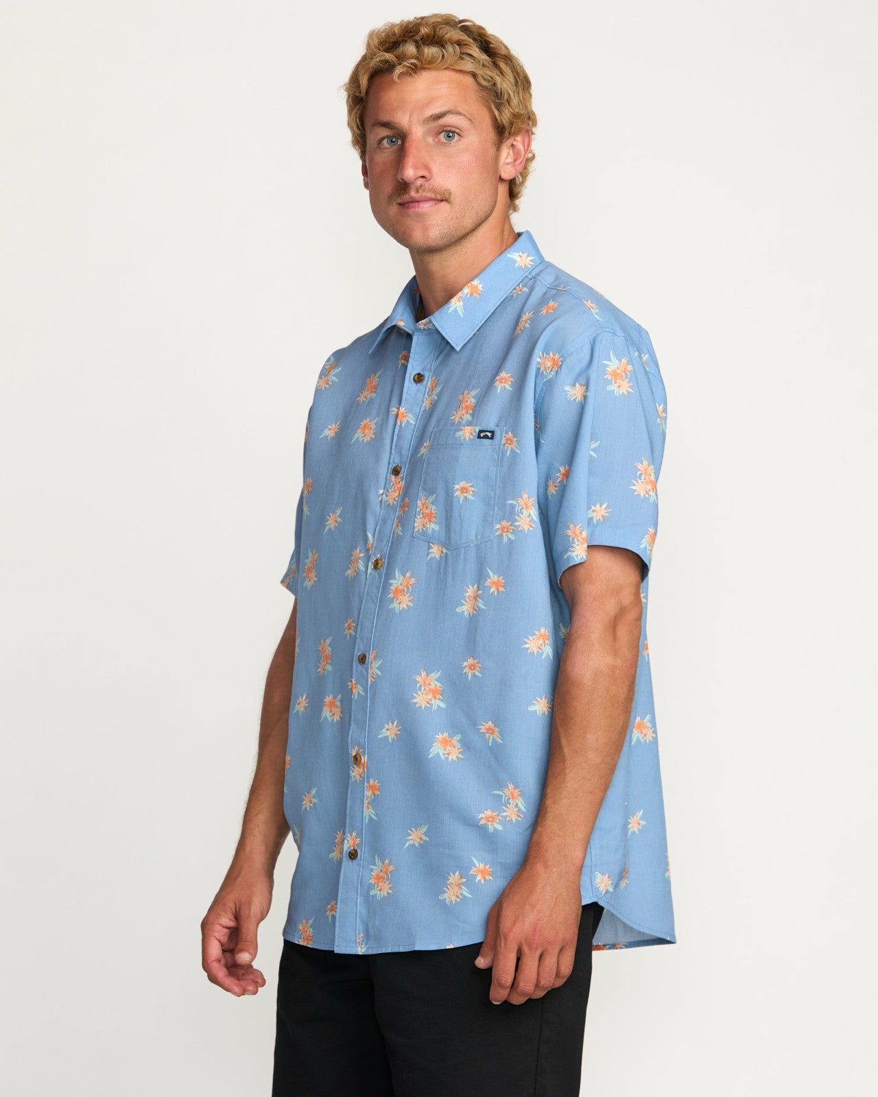 Sundays Mini Short Sleeve Shirt | Carolina Blue Billabong