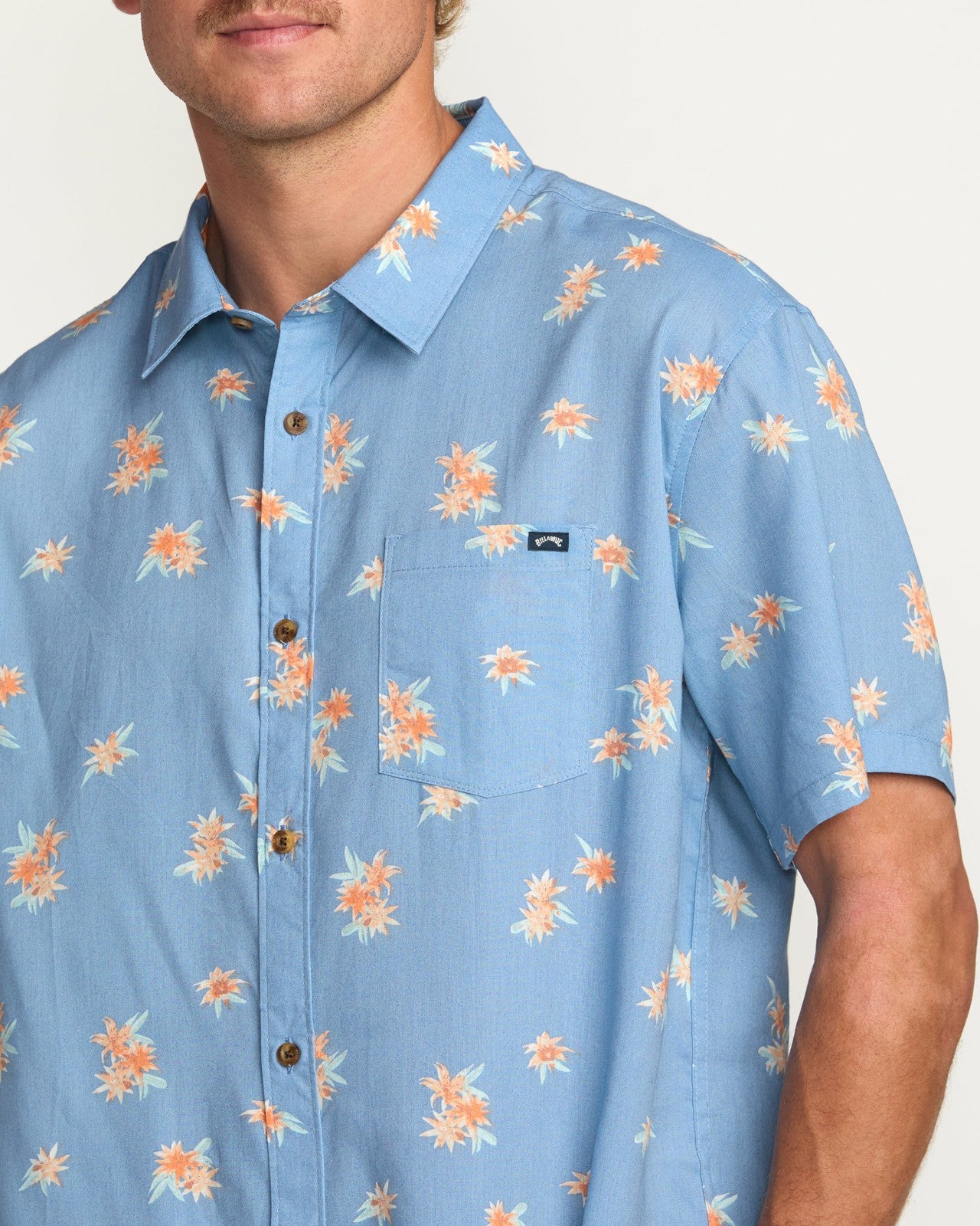 Sundays Mini Short Sleeve Shirt | Carolina Blue Billabong