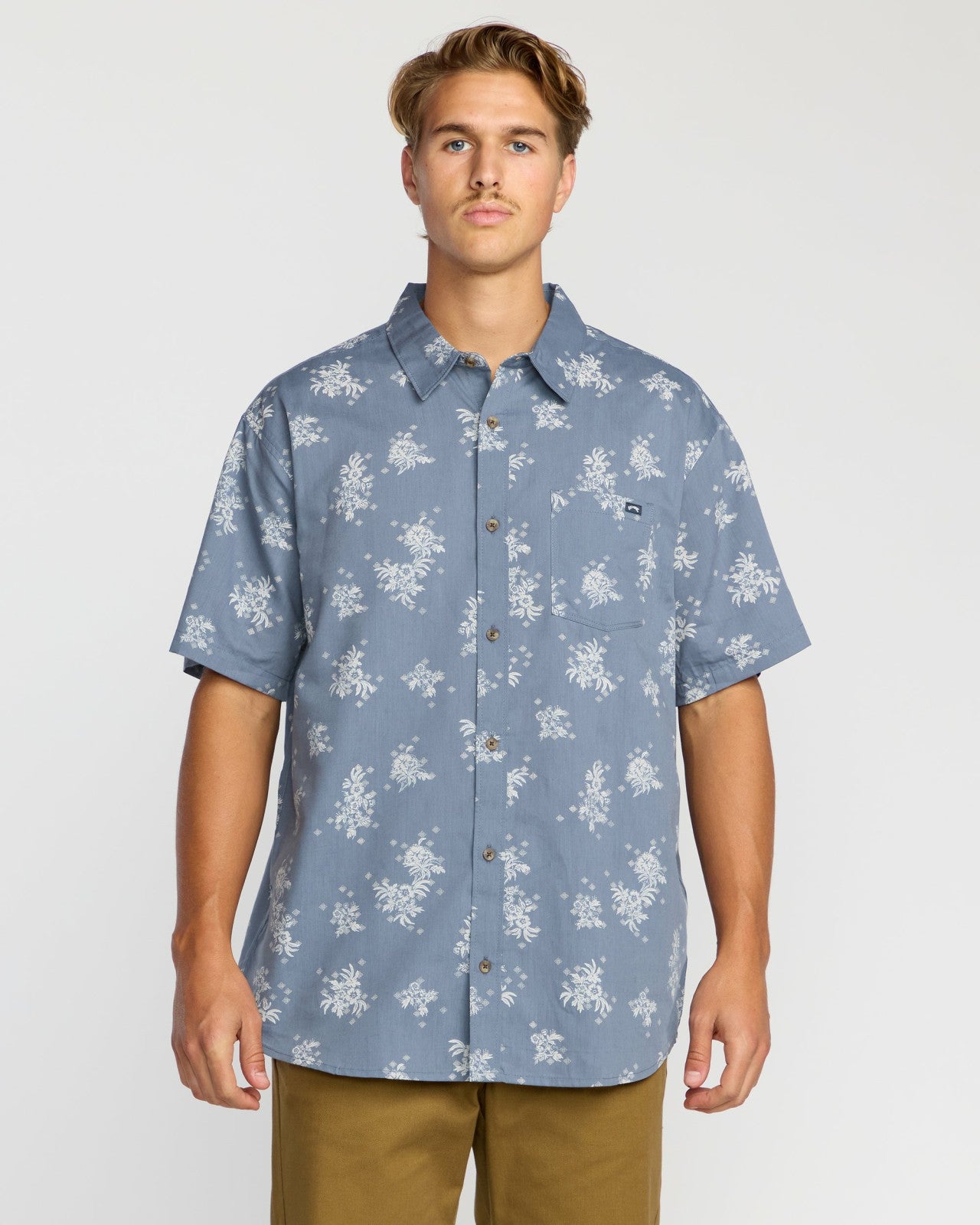 Sundays Mini Short Sleeve Shirt | Steel Blue Billabong