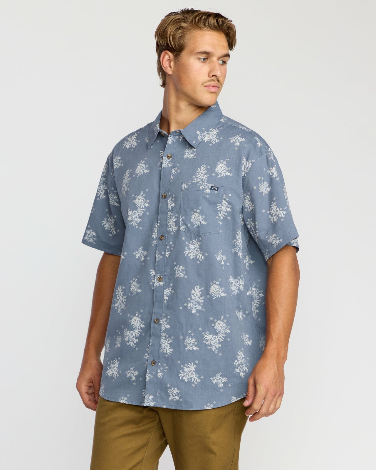 Sundays Mini Short Sleeve Shirt | Steel Blue Billabong