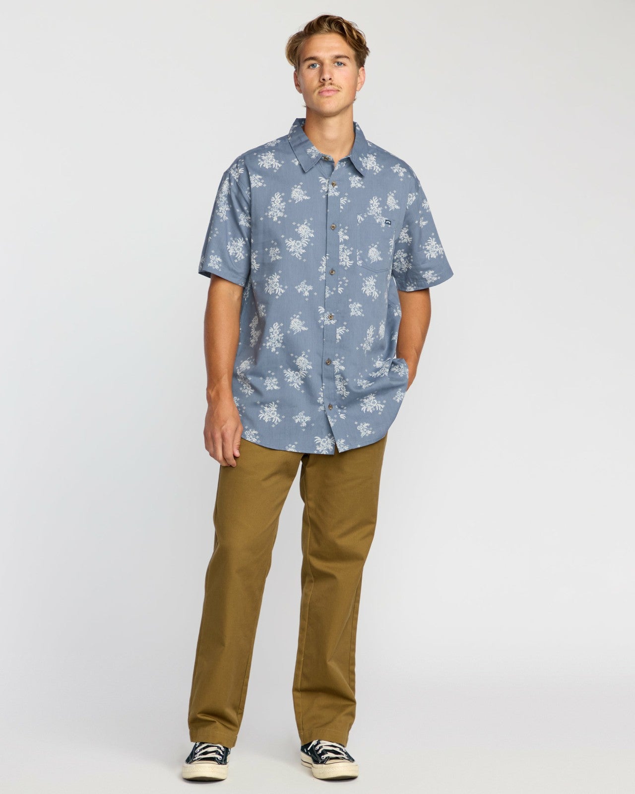 Sundays Mini Short Sleeve Shirt | Steel Blue Billabong