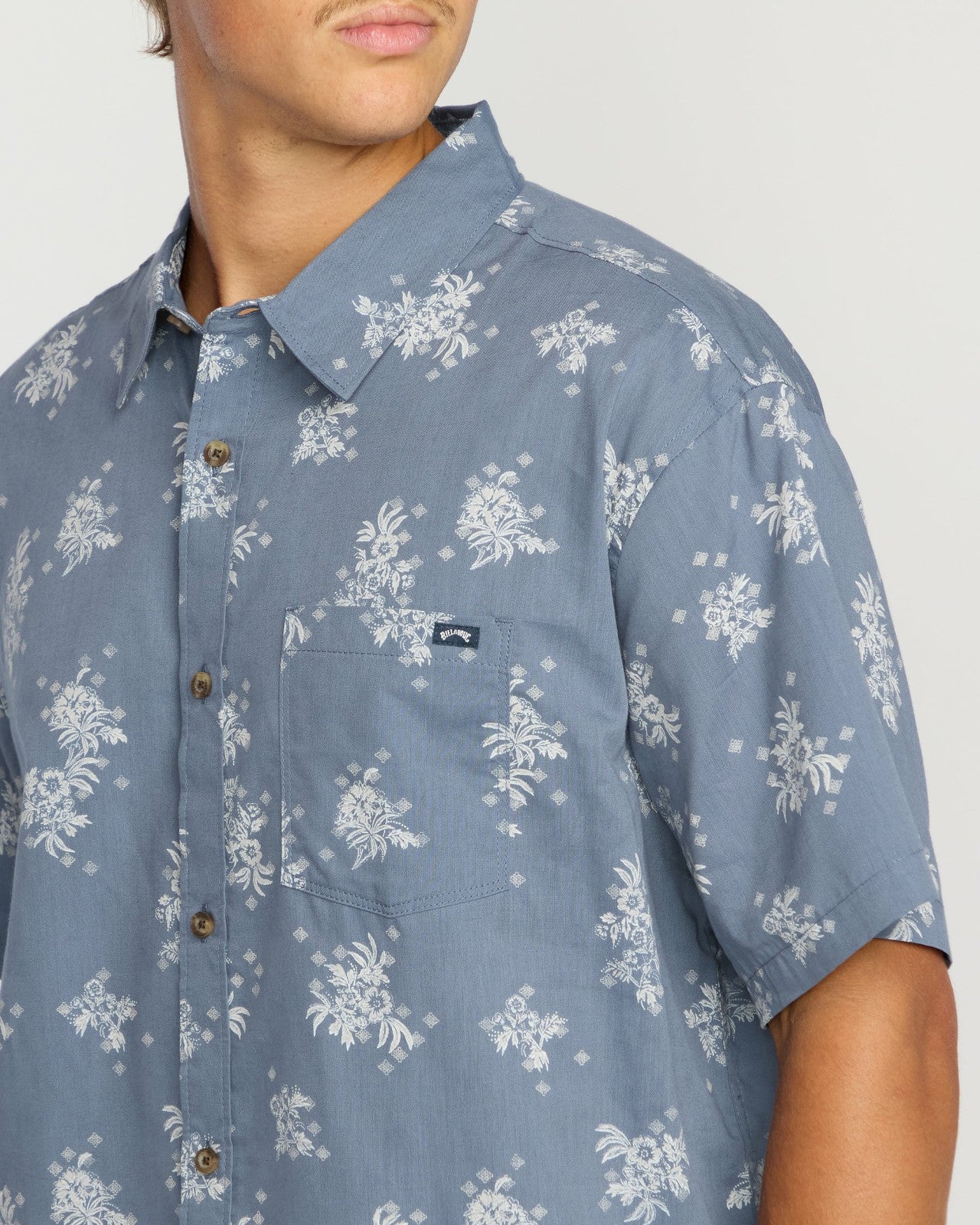 Sundays Mini Short Sleeve Shirt | Steel Blue Billabong