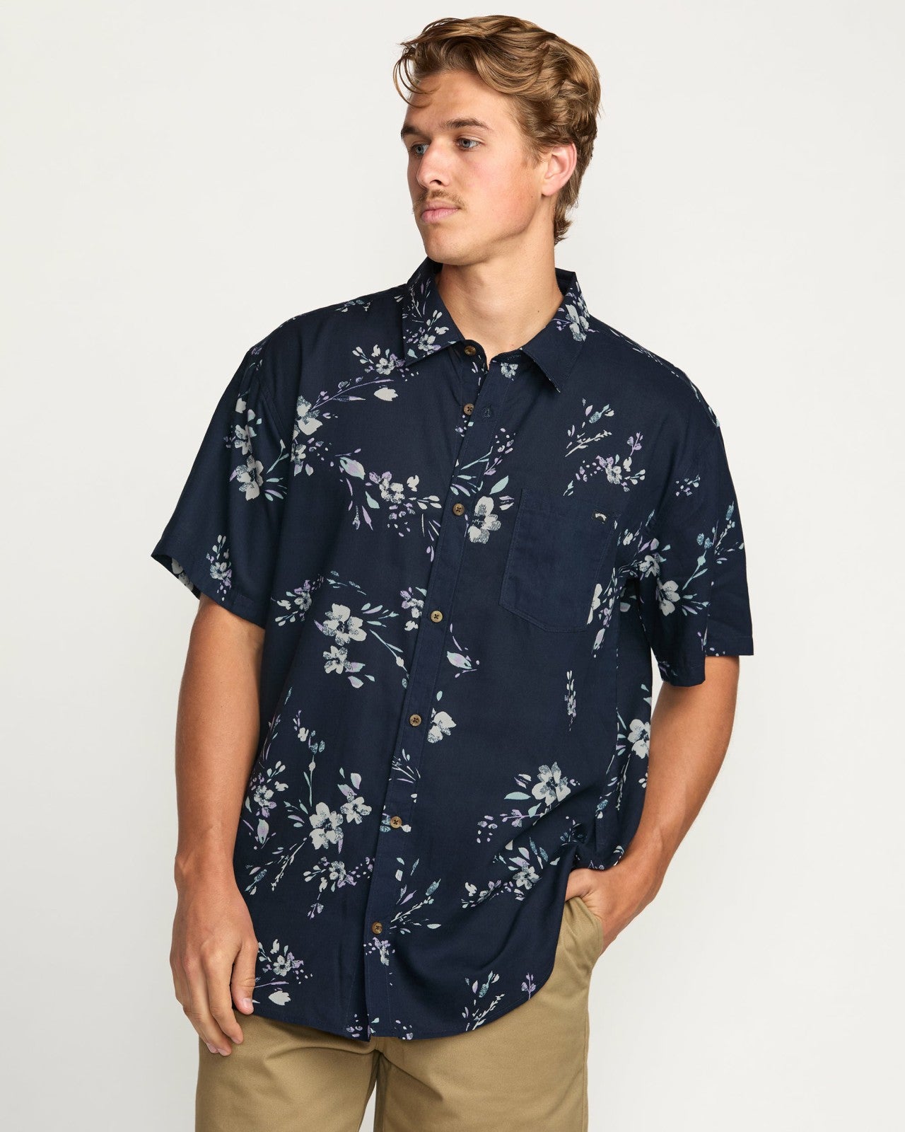 Sundays Short Sleeve Shirt | Dark Navy Billabong