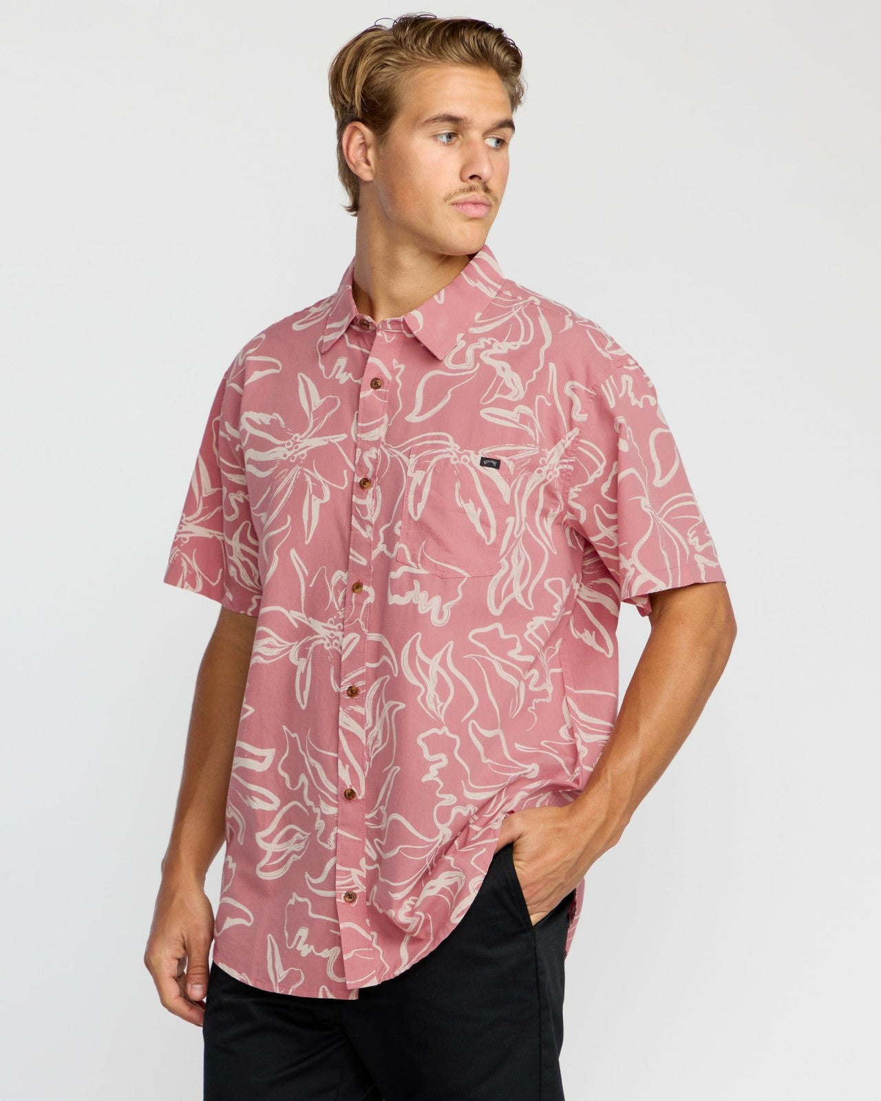 Sundays Short Sleeve Shirt | Faded Rose Billabong