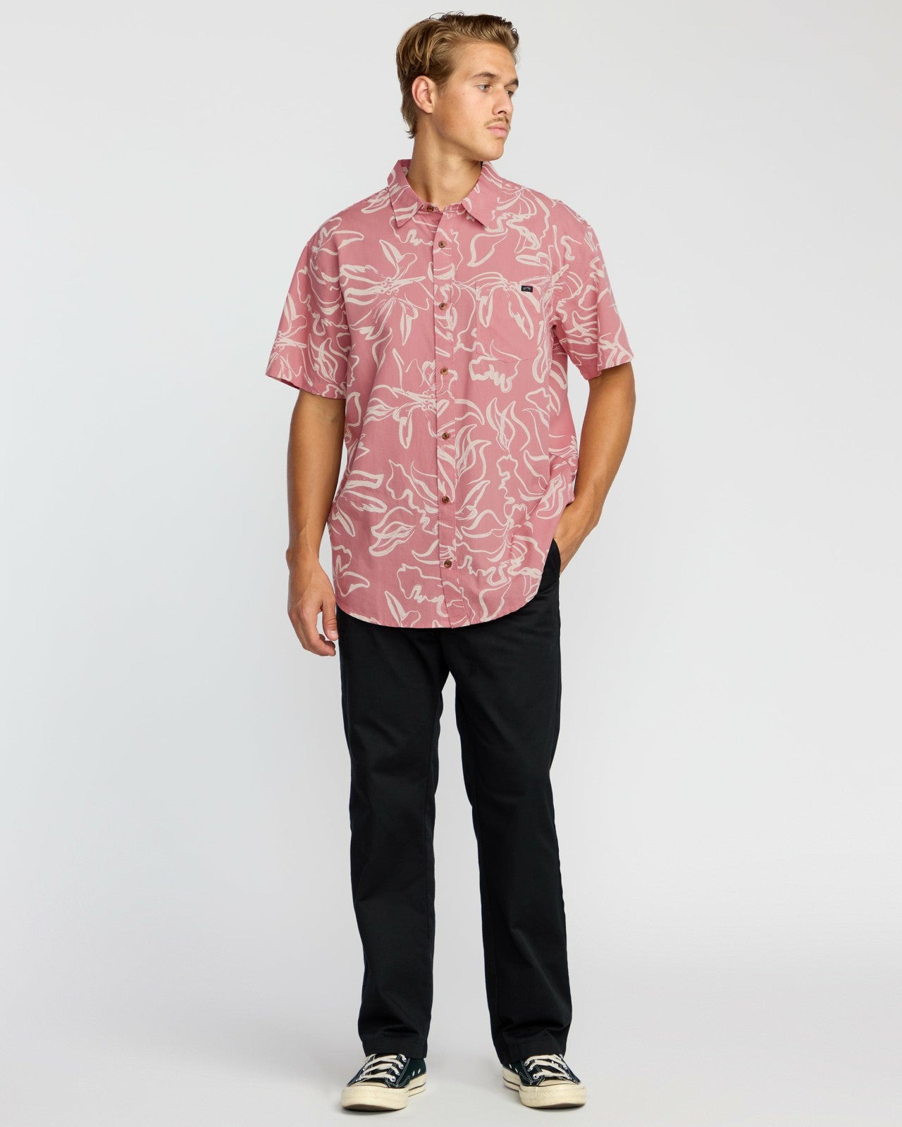 Sundays Short Sleeve Shirt | Faded Rose Billabong