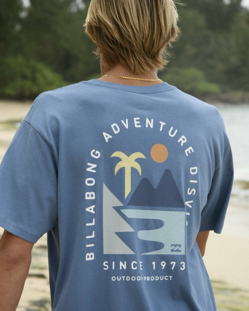 Sundown A/Div Tee | Carolina Blue Billabong