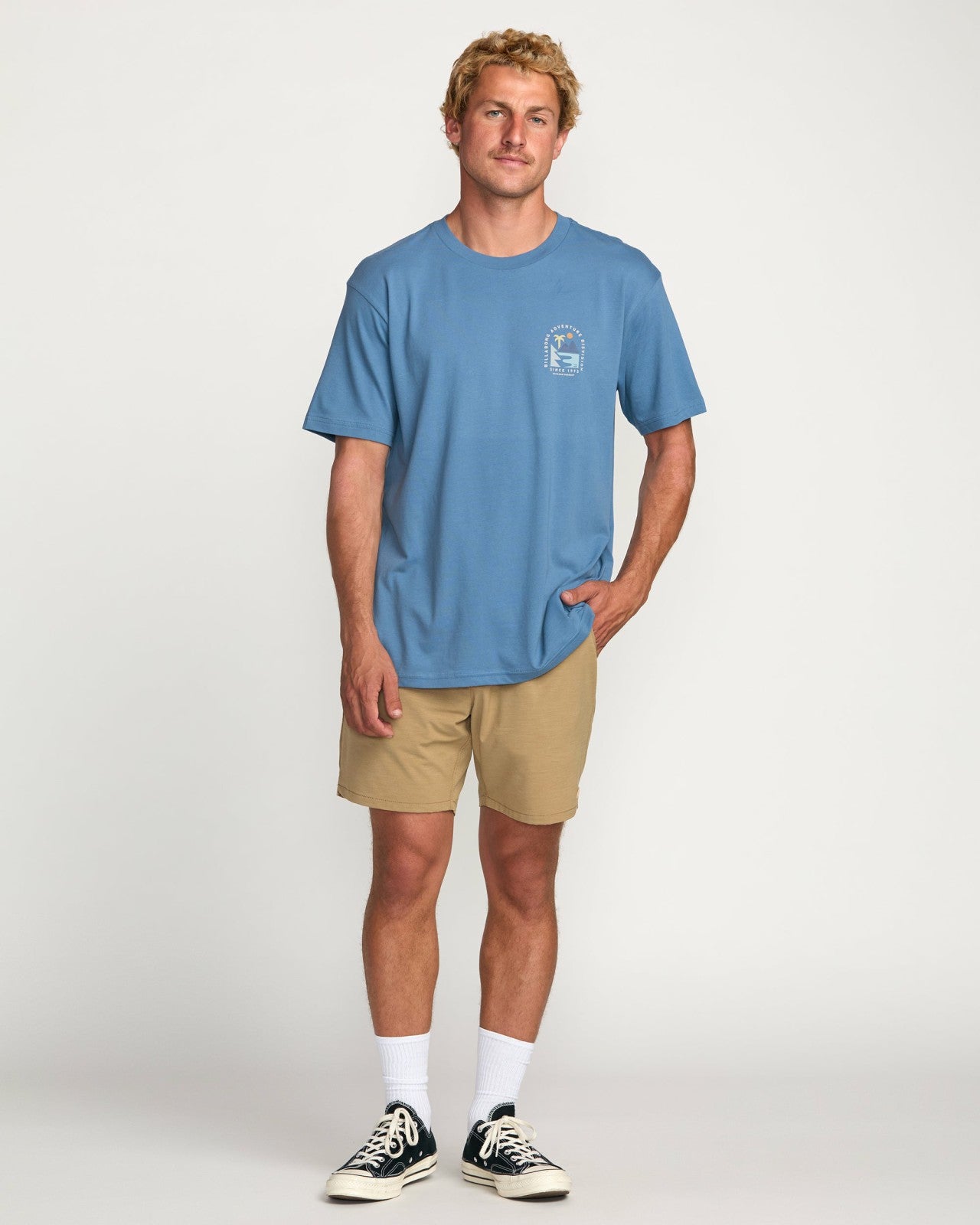 Sundown A/Div Tee | Carolina Blue Billabong