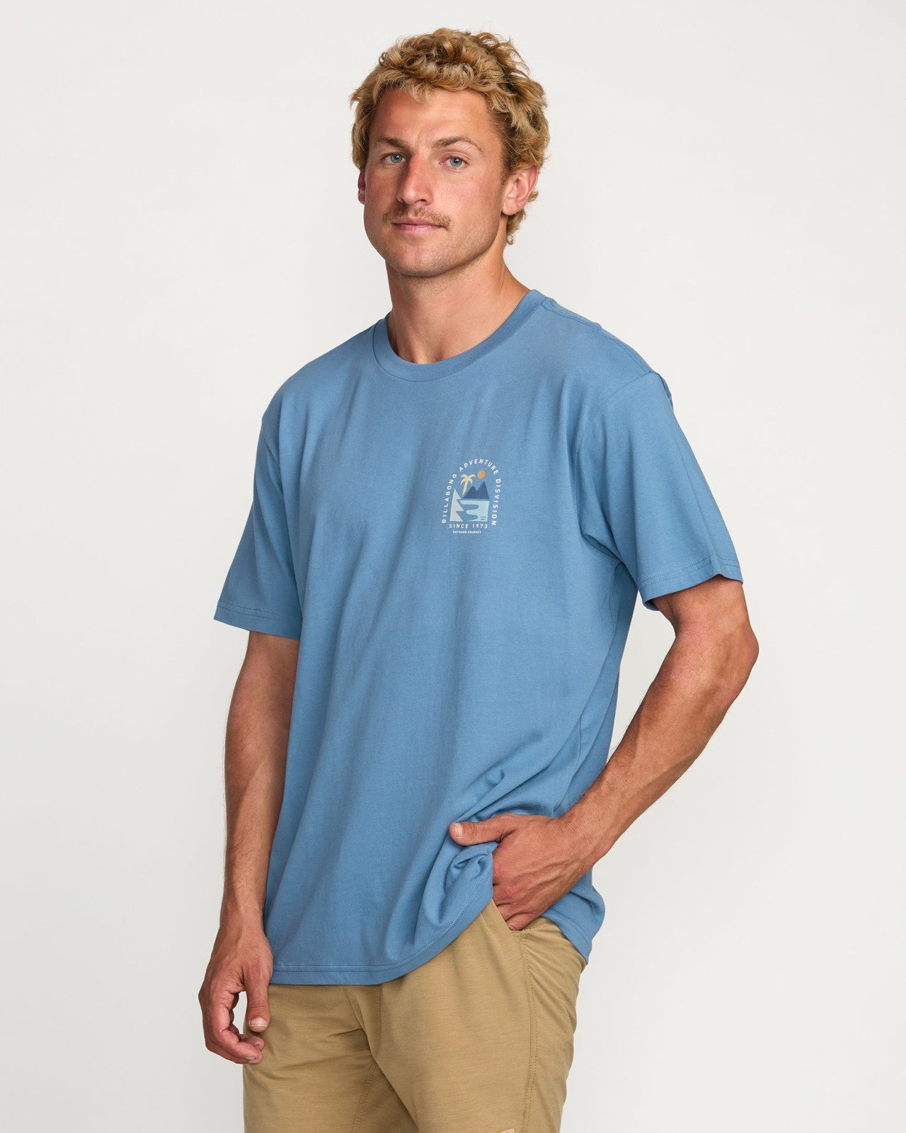 Sundown A/Div Tee | Carolina Blue Billabong