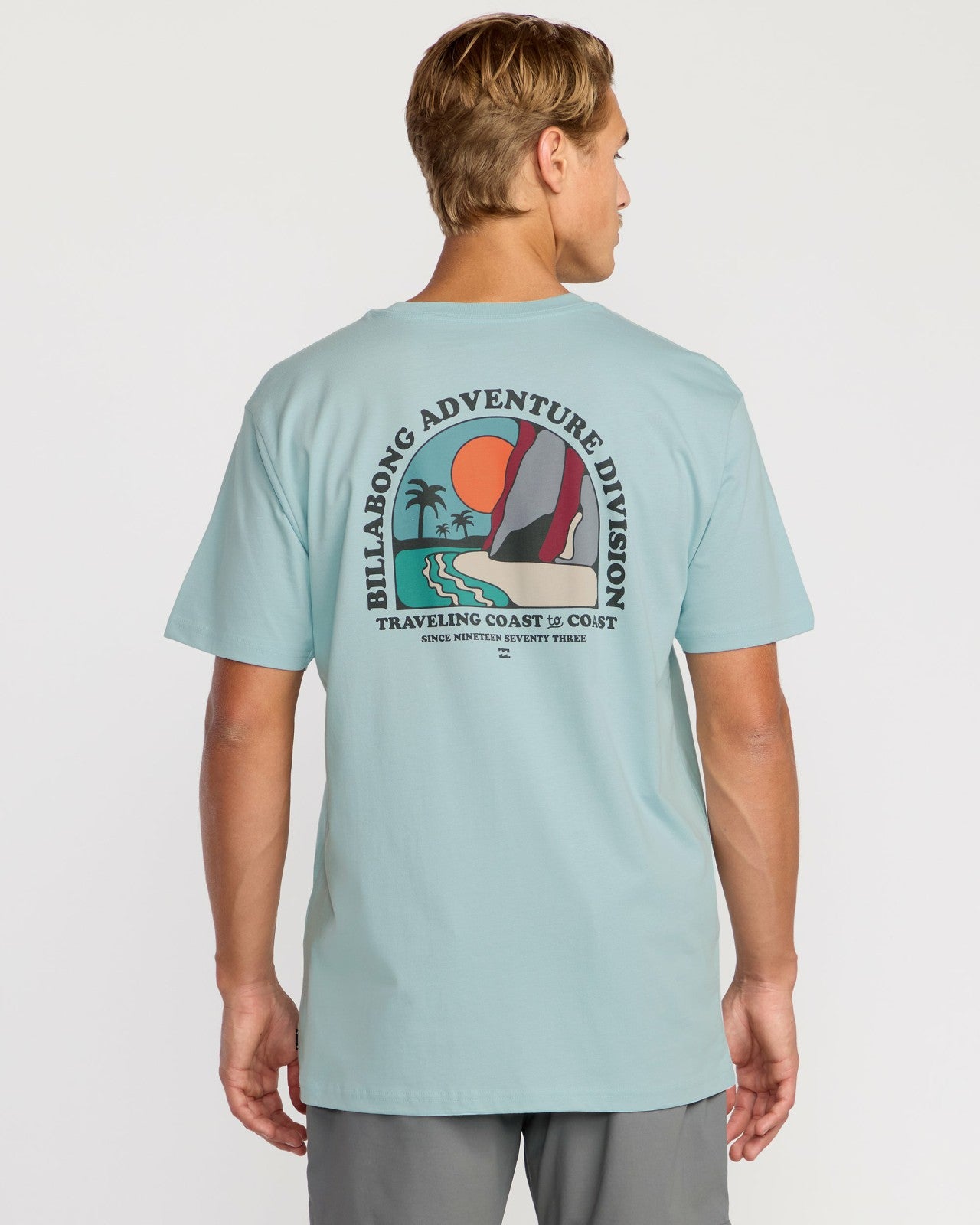Sundown A/Div Short Sleeve T-Shirt | Dusty Blue Billabong