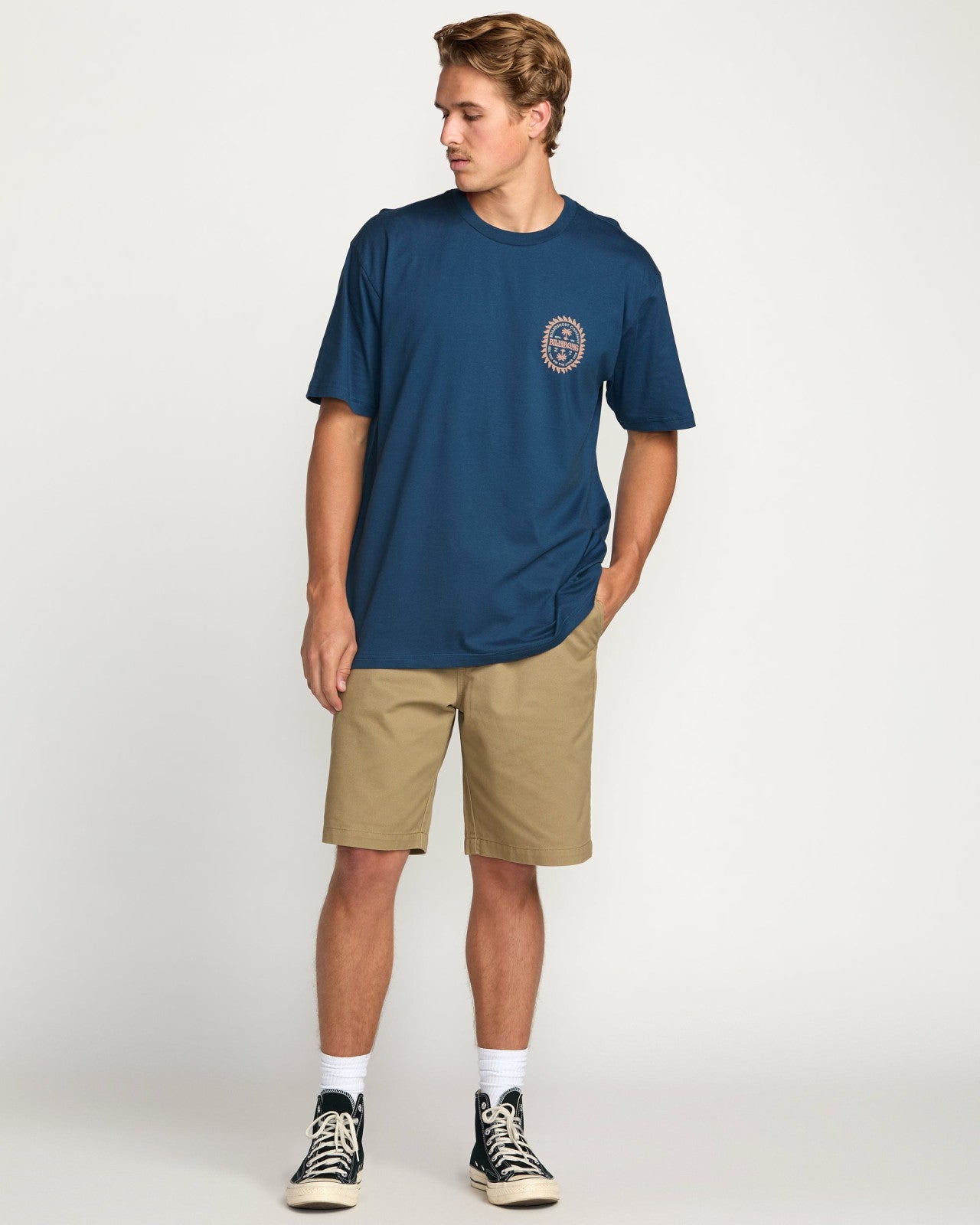 Sun Rays Regular Tee | Deep Blue Billabong