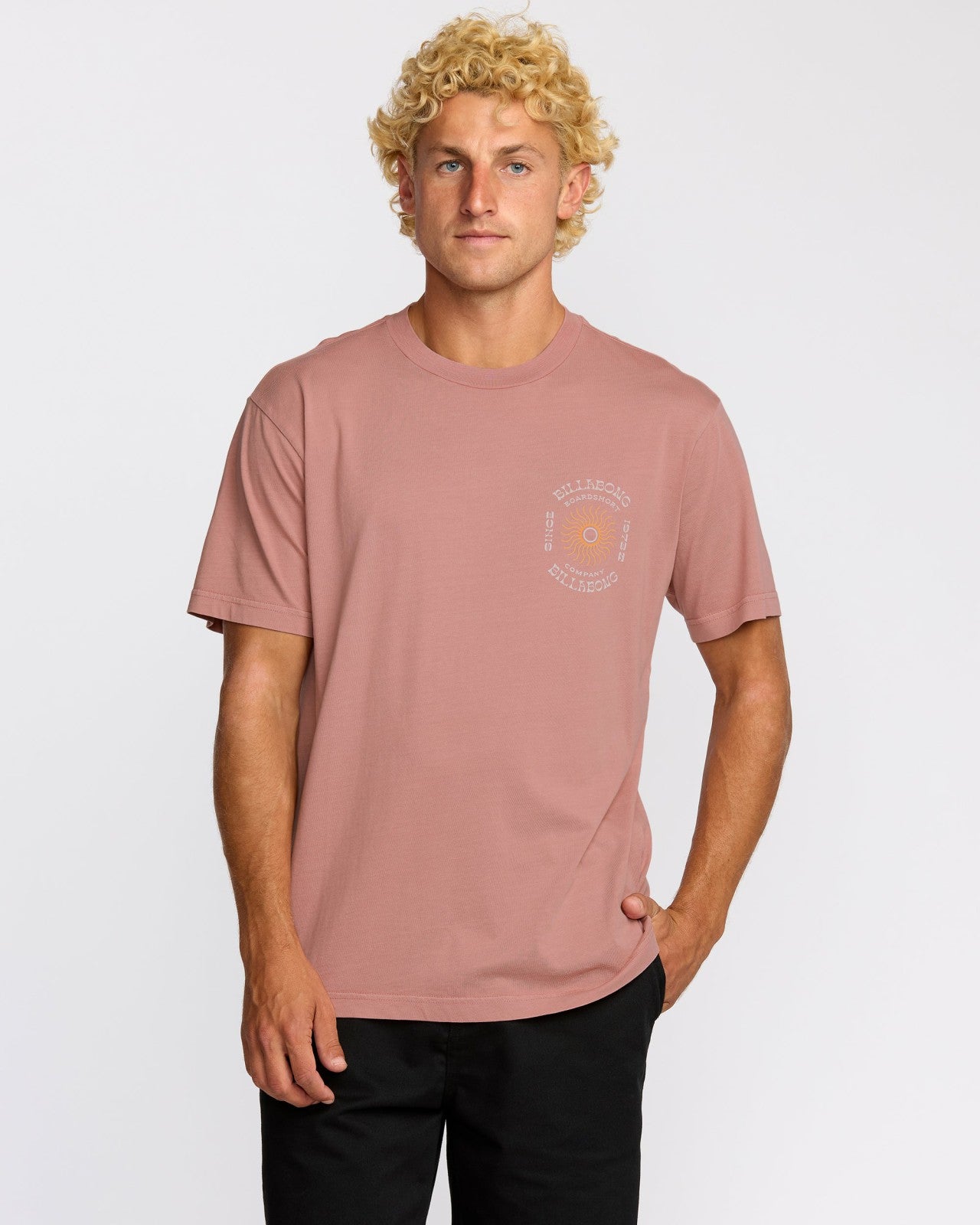 Sunrise Premium Wave Wash Short Sleeve T-Shirt | Dusty Rose Billabong