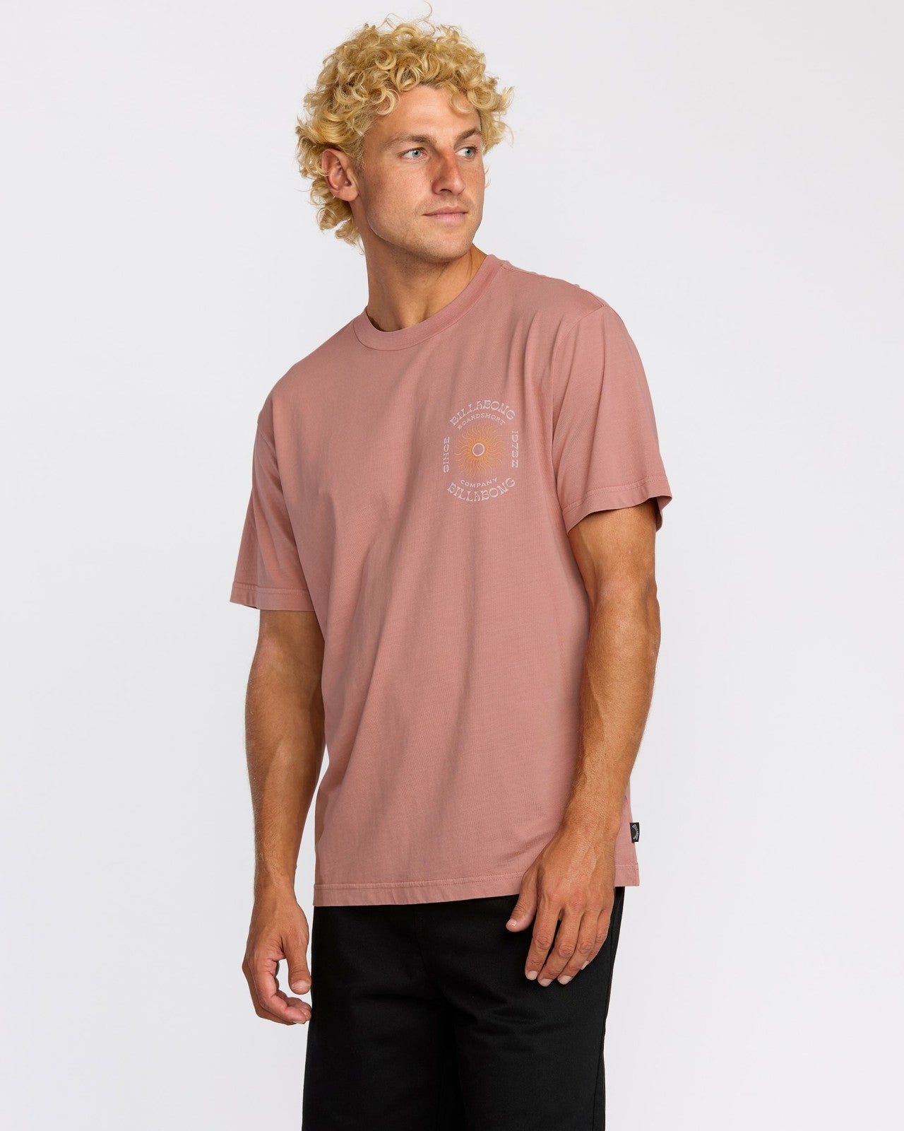 Sunrise Premium Wave Wash Short Sleeve T-Shirt | Dusty Rose Billabong