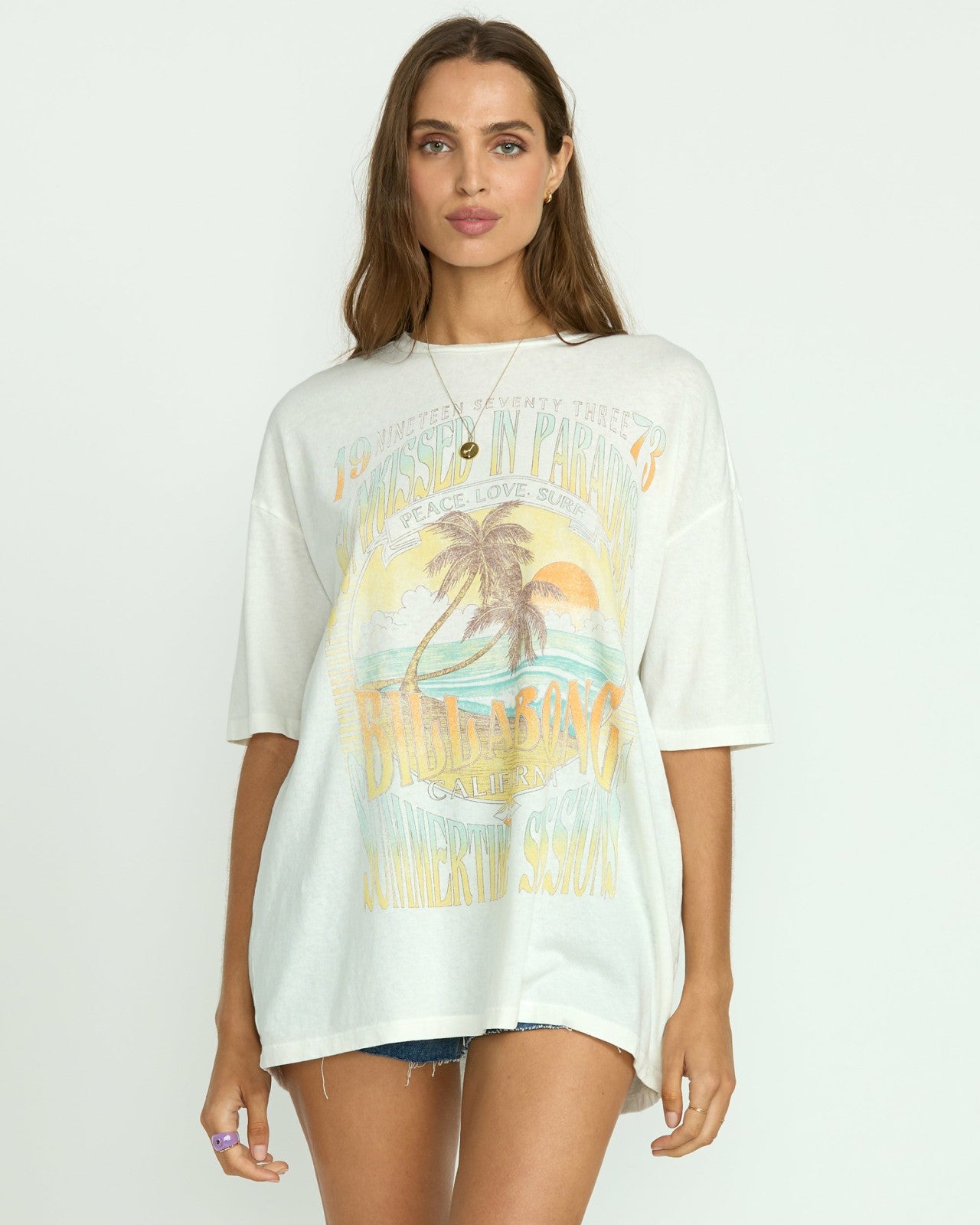 Sunset Mindset Tee | Salt Crystal Billabong
