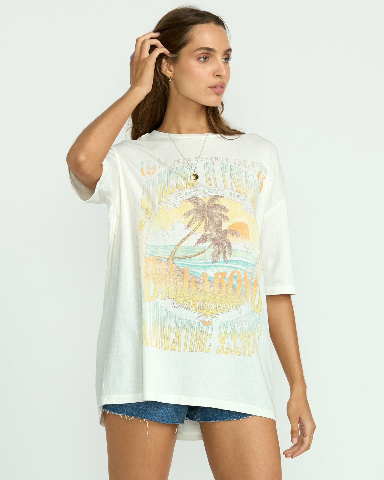 Sunset Mindset Tee | Salt Crystal Billabong