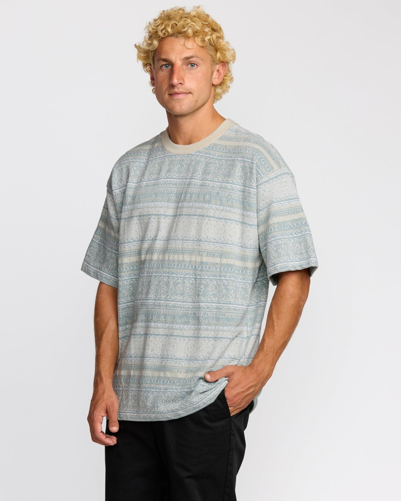 Sunshines Garage Short Sleeve T-Shirt | Stone Blue Billabong