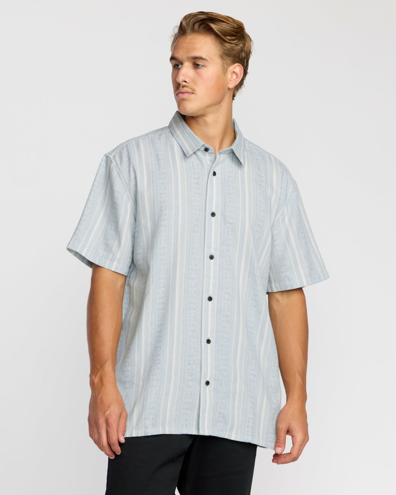 Sunshines Garage Short Sleeve Shirt | Stone Blue Billabong