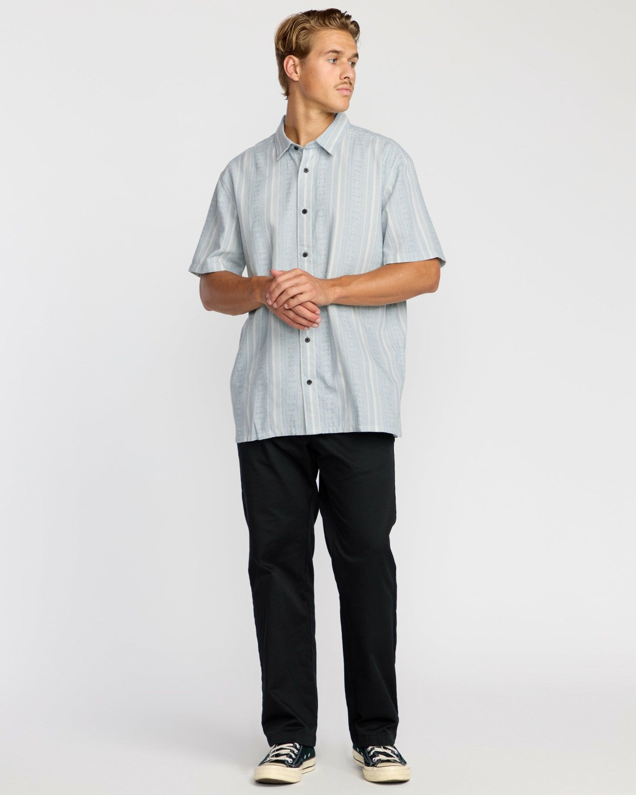 Sunshines Garage Short Sleeve Shirt | Stone Blue Billabong