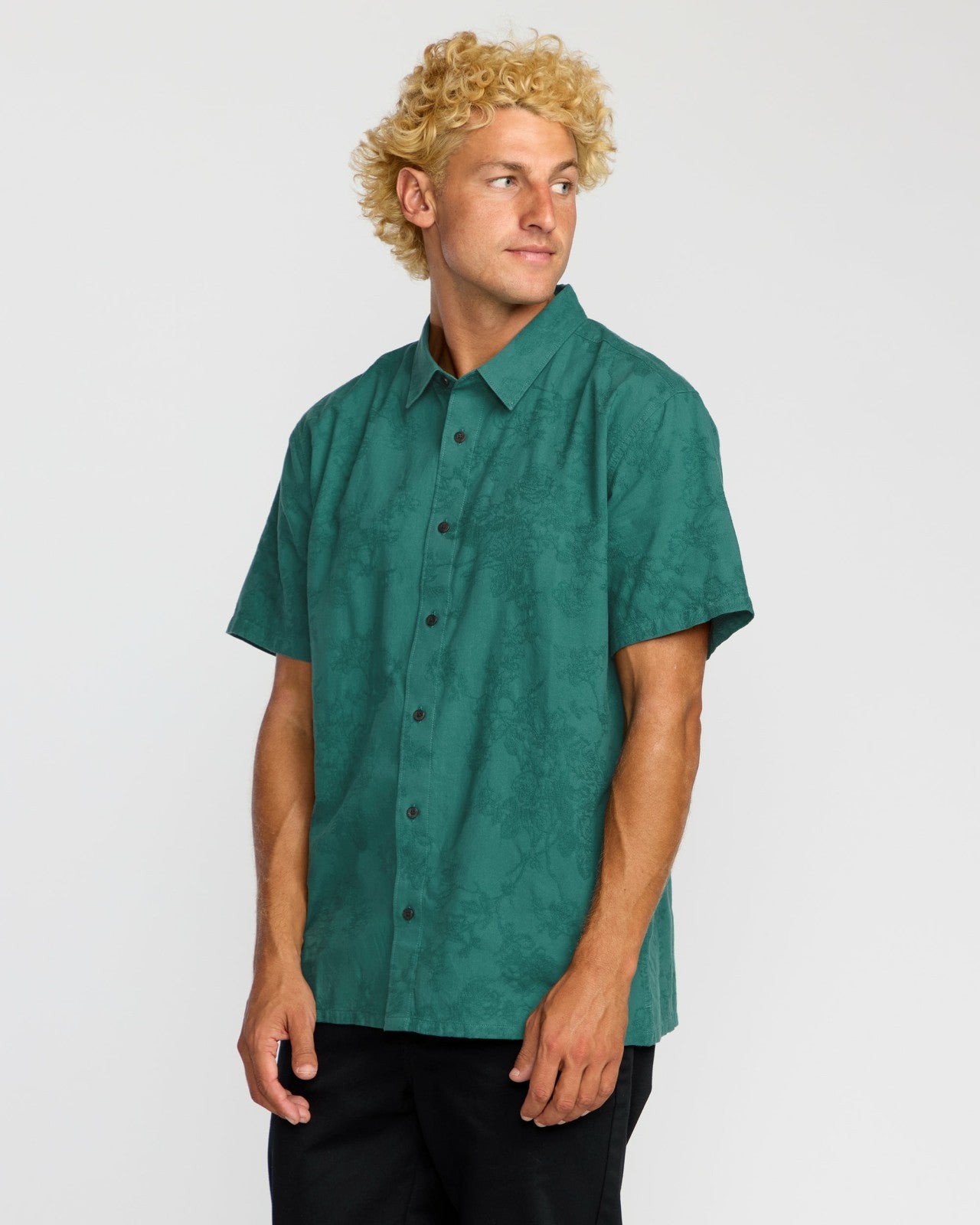 Sunshines Garage Short Sleeve Shirt | Teal Billabong