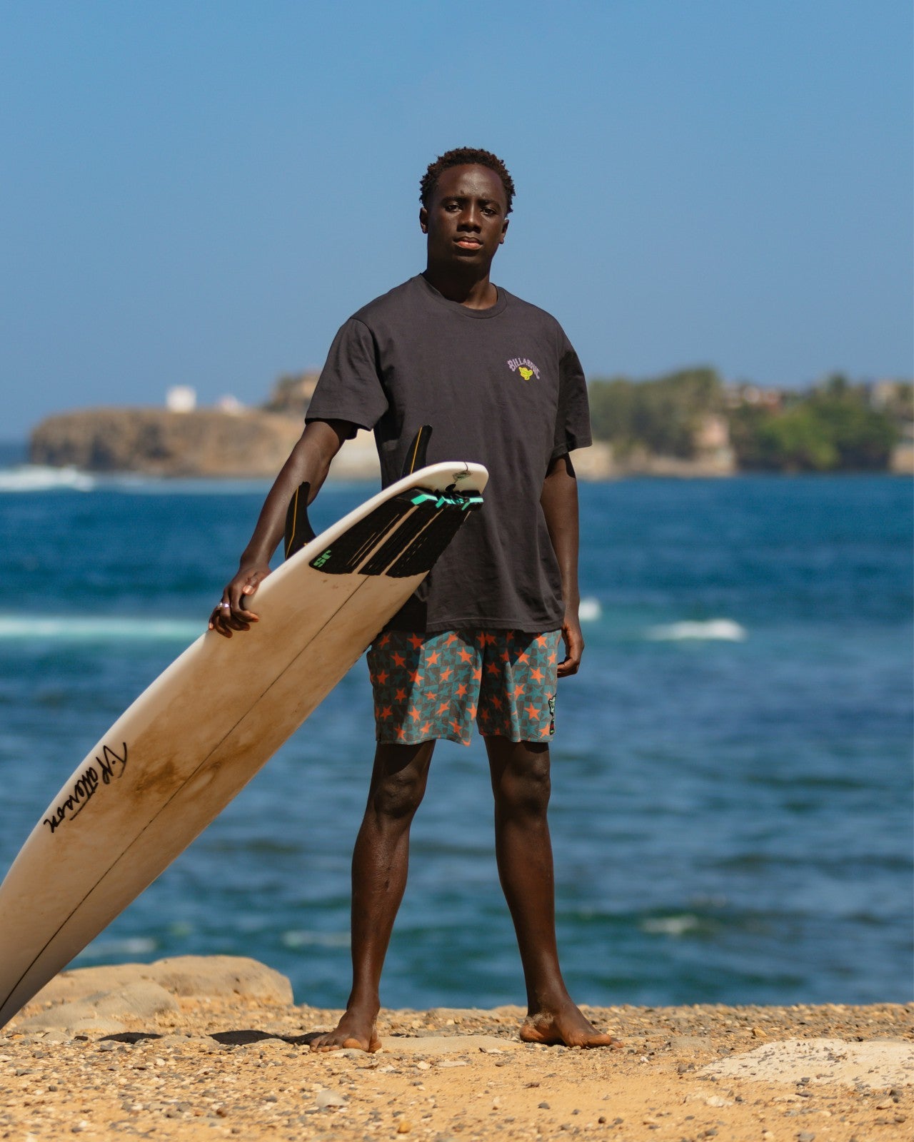 Billabong x Mami Wata Surf Africa Regular Tee | Washed Black Billabong