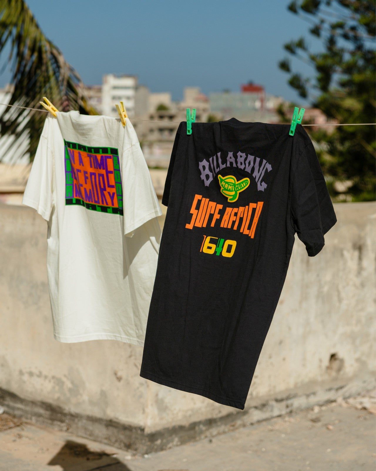 Billabong x Mami Wata Surf Africa Regular Tee | Washed Black Billabong