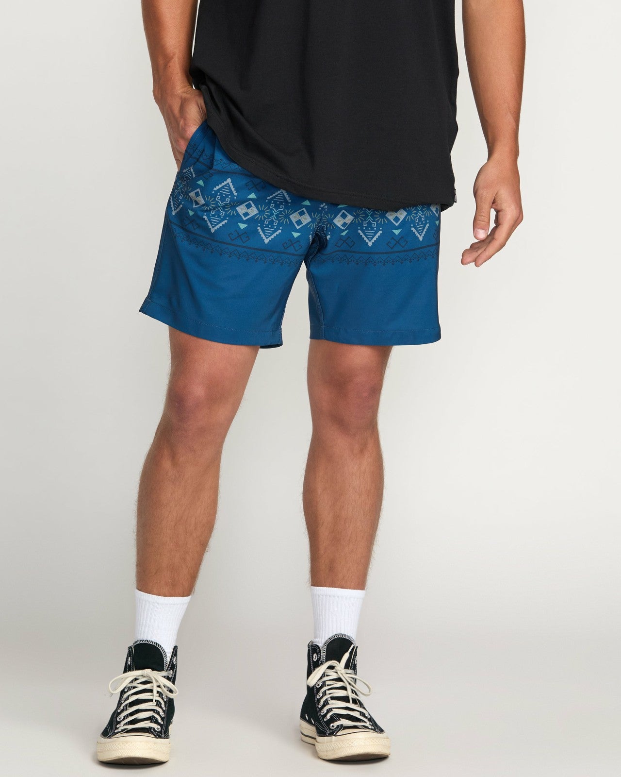 Surftrek Elastic Submersible 17" Hybrid Shorts | Deep Blue Billabong