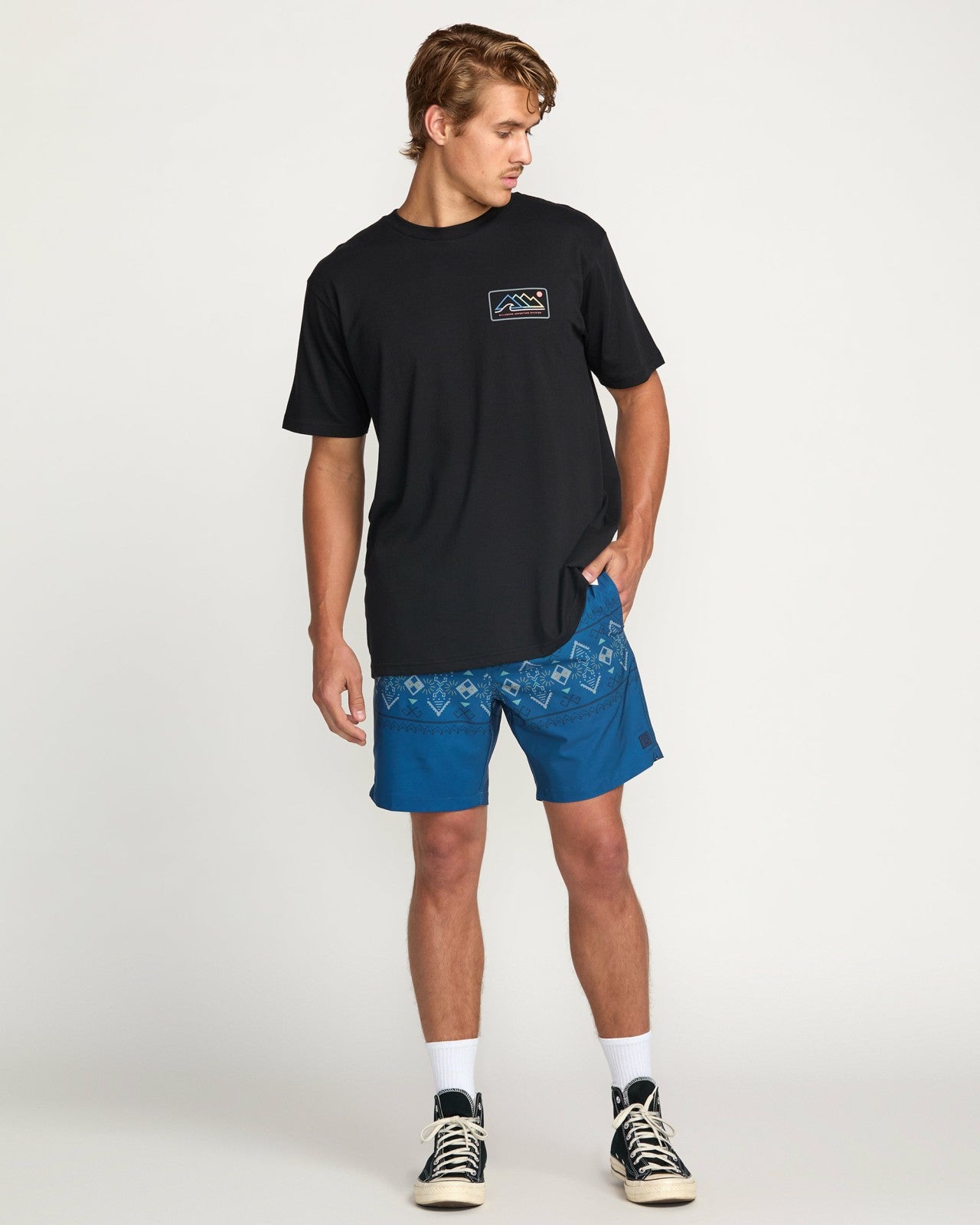 Surftrek Elastic Submersible 17" Hybrid Shorts | Deep Blue Billabong