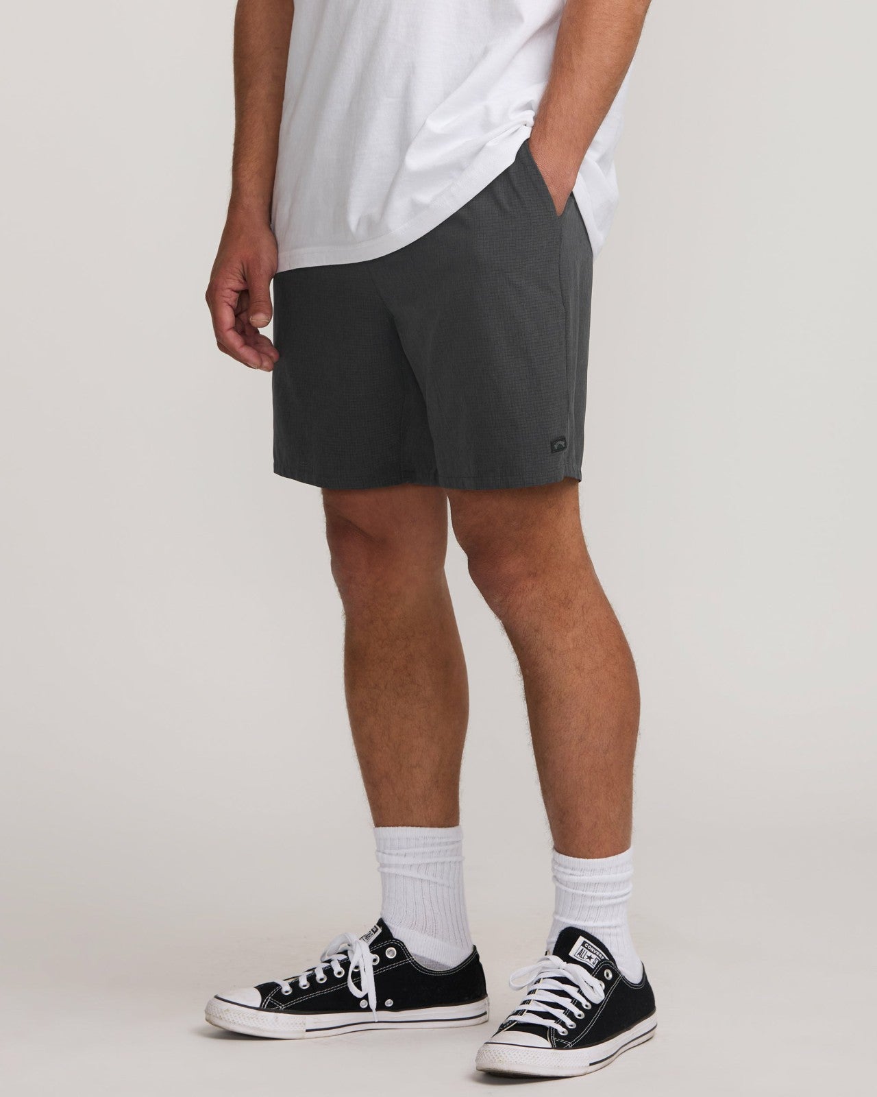 Surftrek Perforated Elastic 17" Hybrid Shorts | Black Billabong