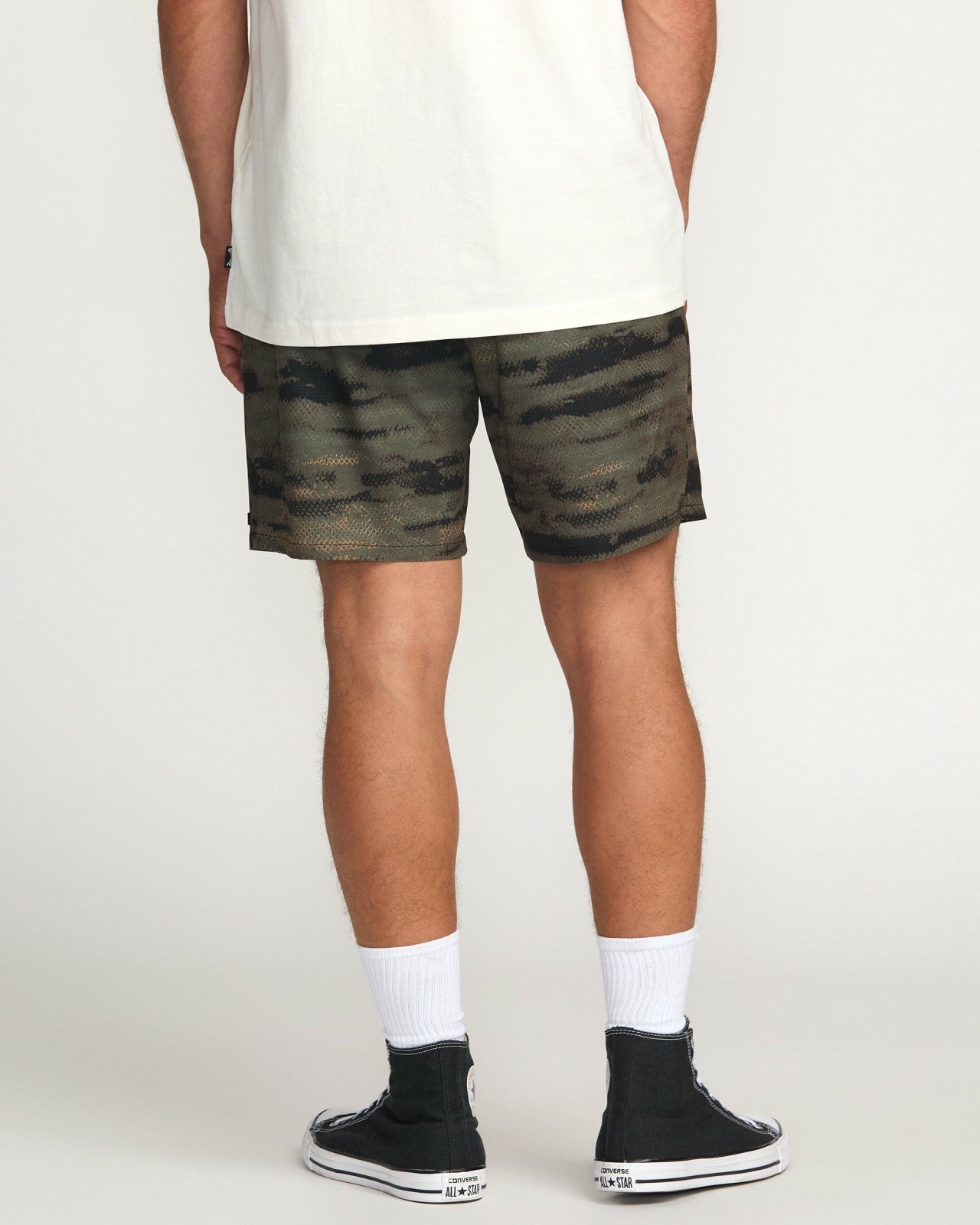 Surftrek Perforated Elastic 17" Hybrid Shorts | Dark Military Billabong