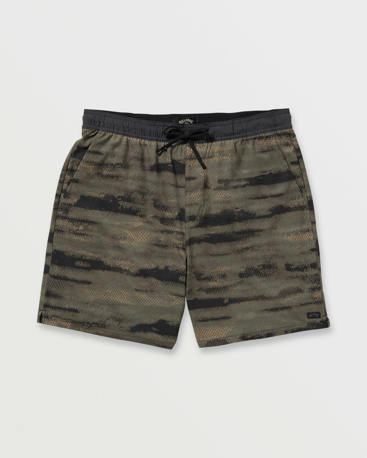 Surftrek Perforated Elastic 17" Hybrid Shorts | Dark Military Billabong
