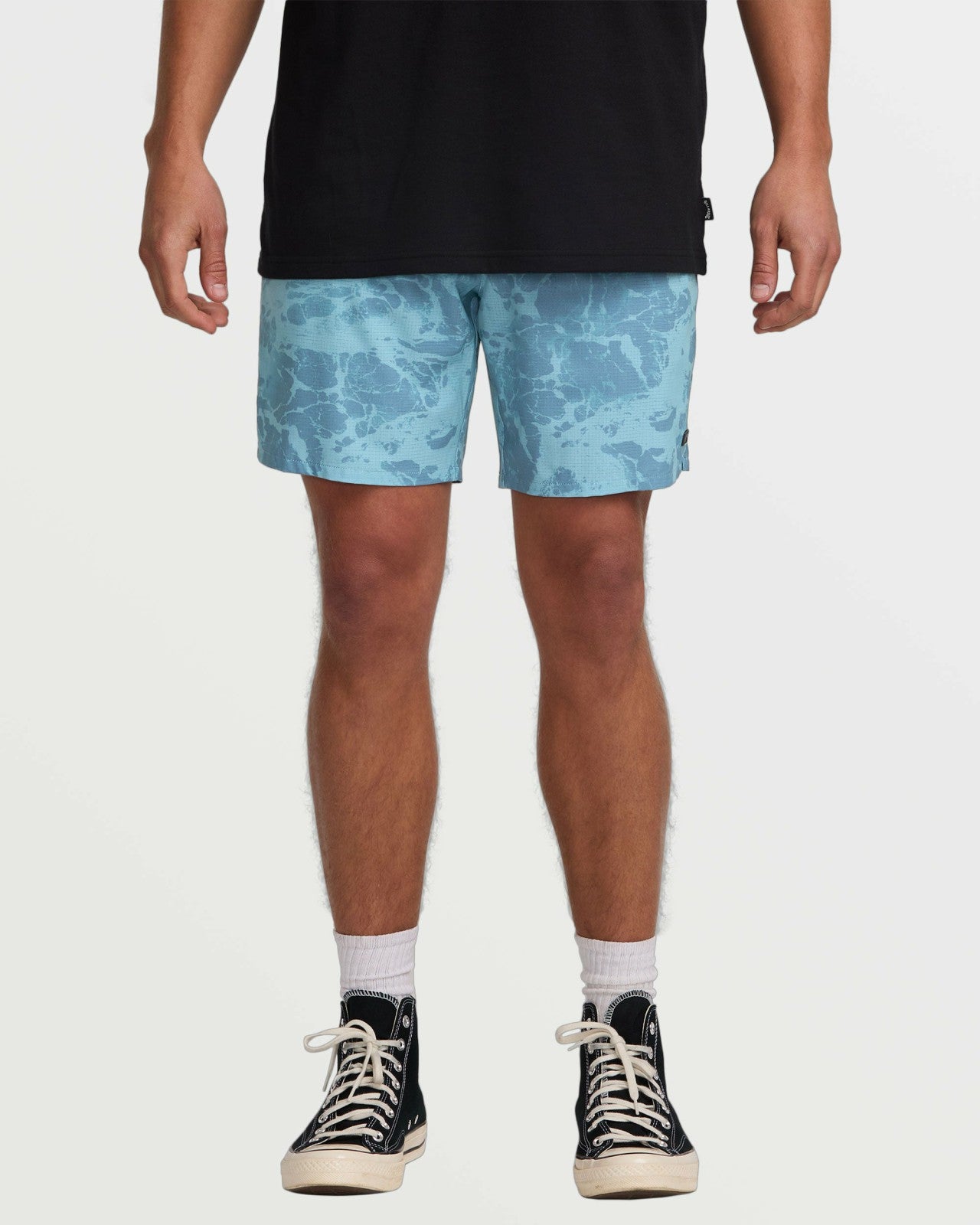 Surftrek Perforated Elastic 17" Hybrid Shorts | Glacier Blue Billabong