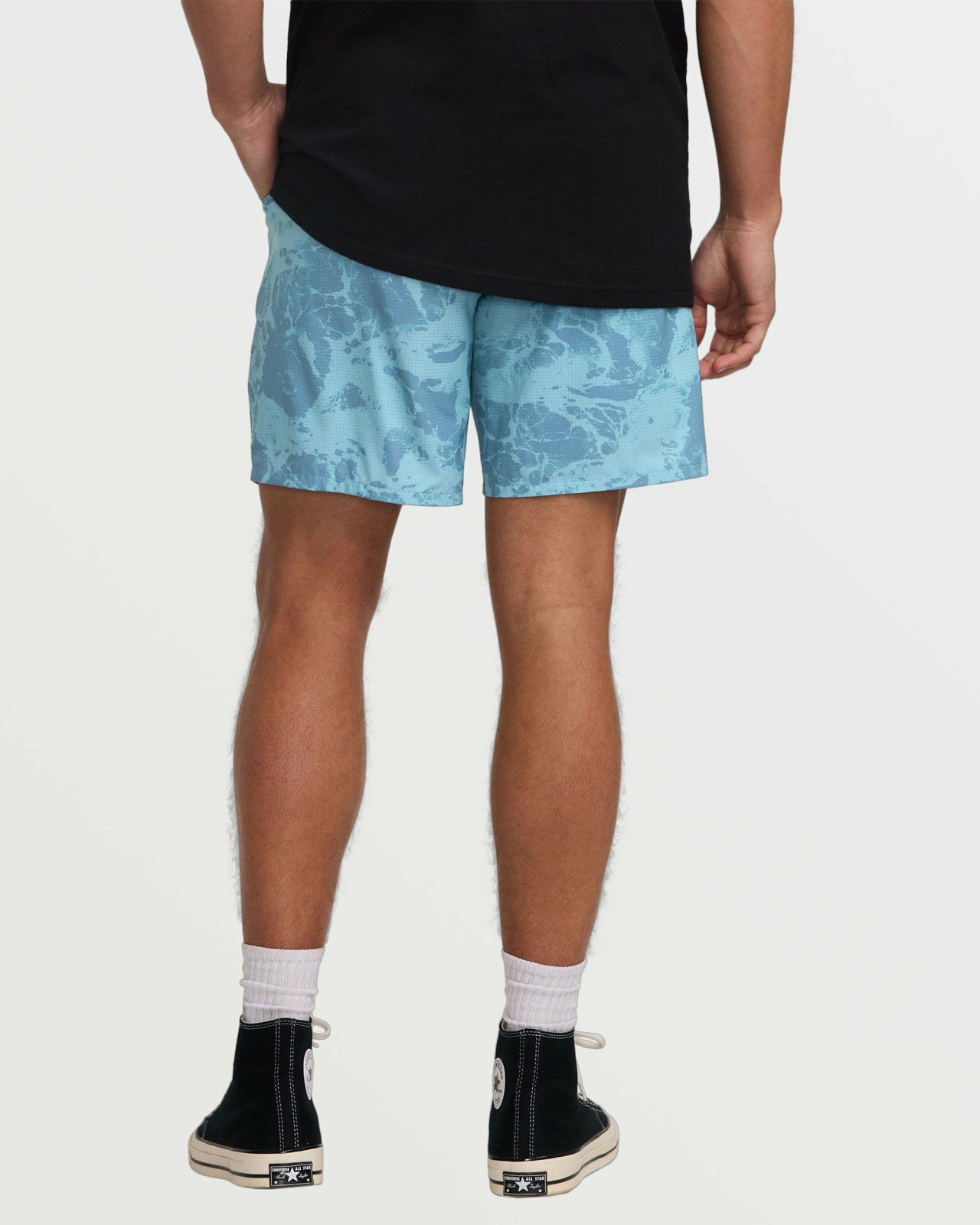 Surftrek Perforated Elastic 17" Hybrid Shorts | Glacier Blue Billabong