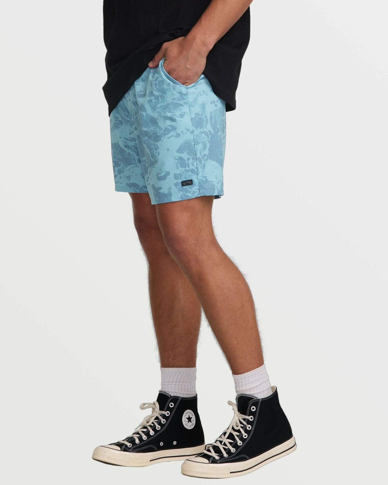 Surftrek Perforated Elastic 17" Hybrid Shorts | Glacier Blue Billabong