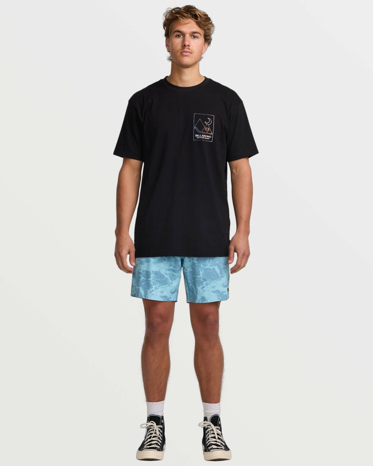 Surftrek Perforated Elastic 17" Hybrid Shorts | Glacier Blue Billabong