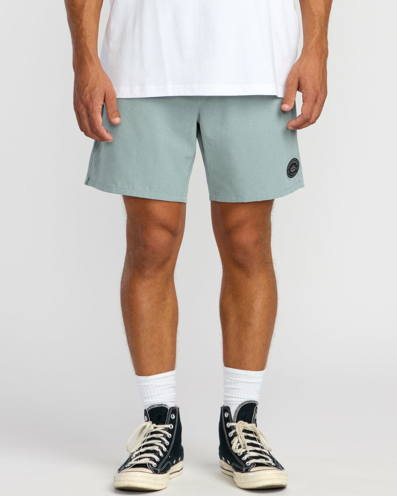 Surftrek Perforated Elastic 17" Hybrid Shorts | Sea Blue Billabong