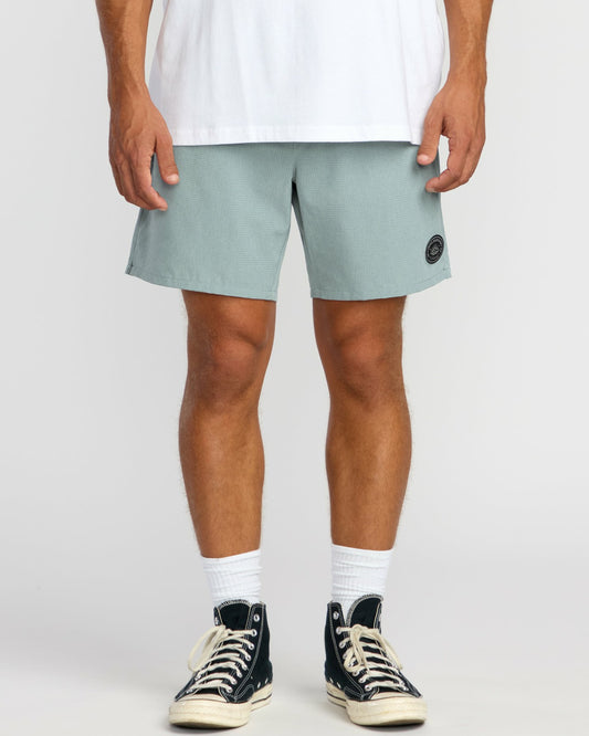 Surftrek Perforated Elastic 17" Hybrid Shorts | Sea Blue Billabong