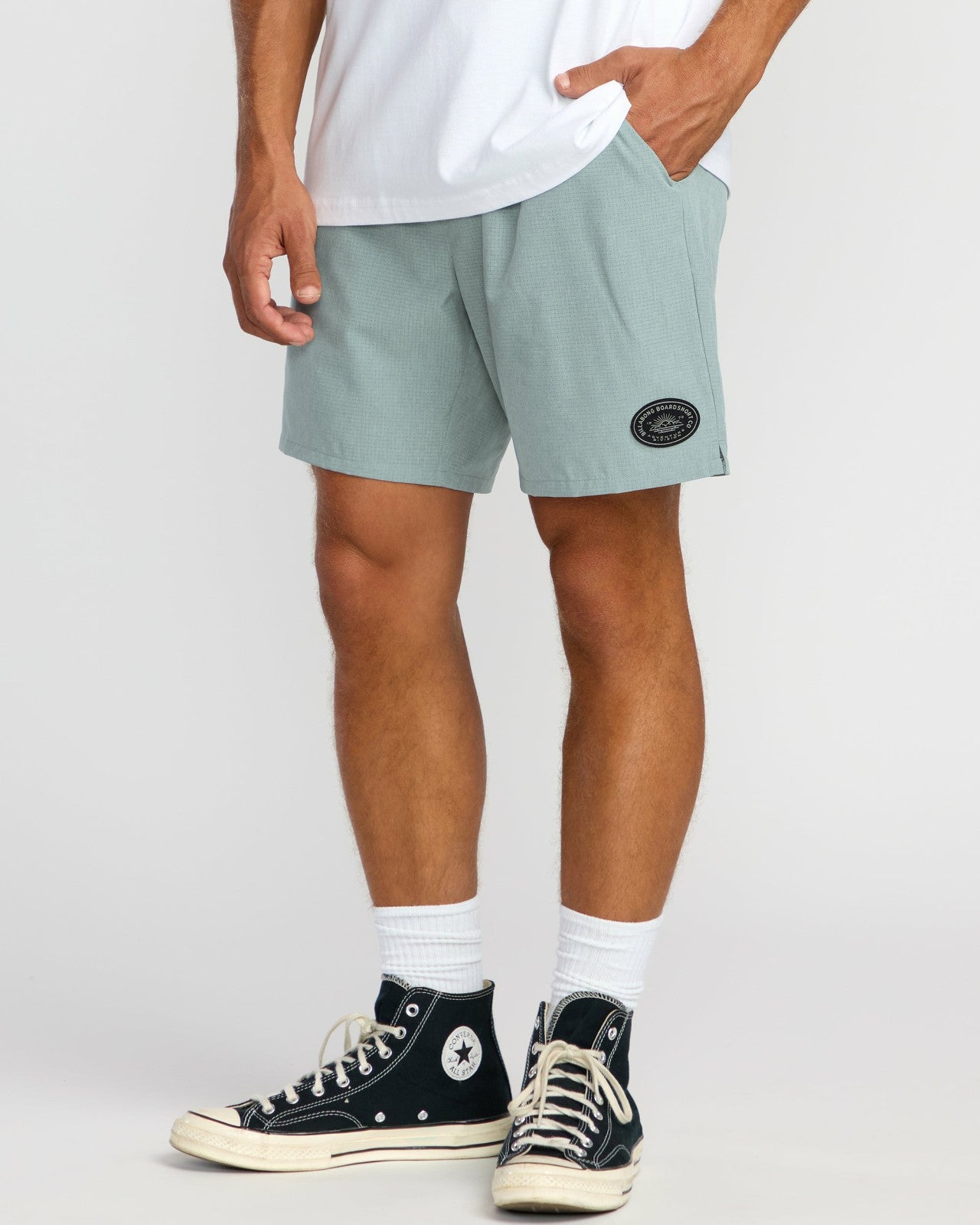Surftrek Perforated Elastic 17" Hybrid Shorts | Sea Blue Billabong