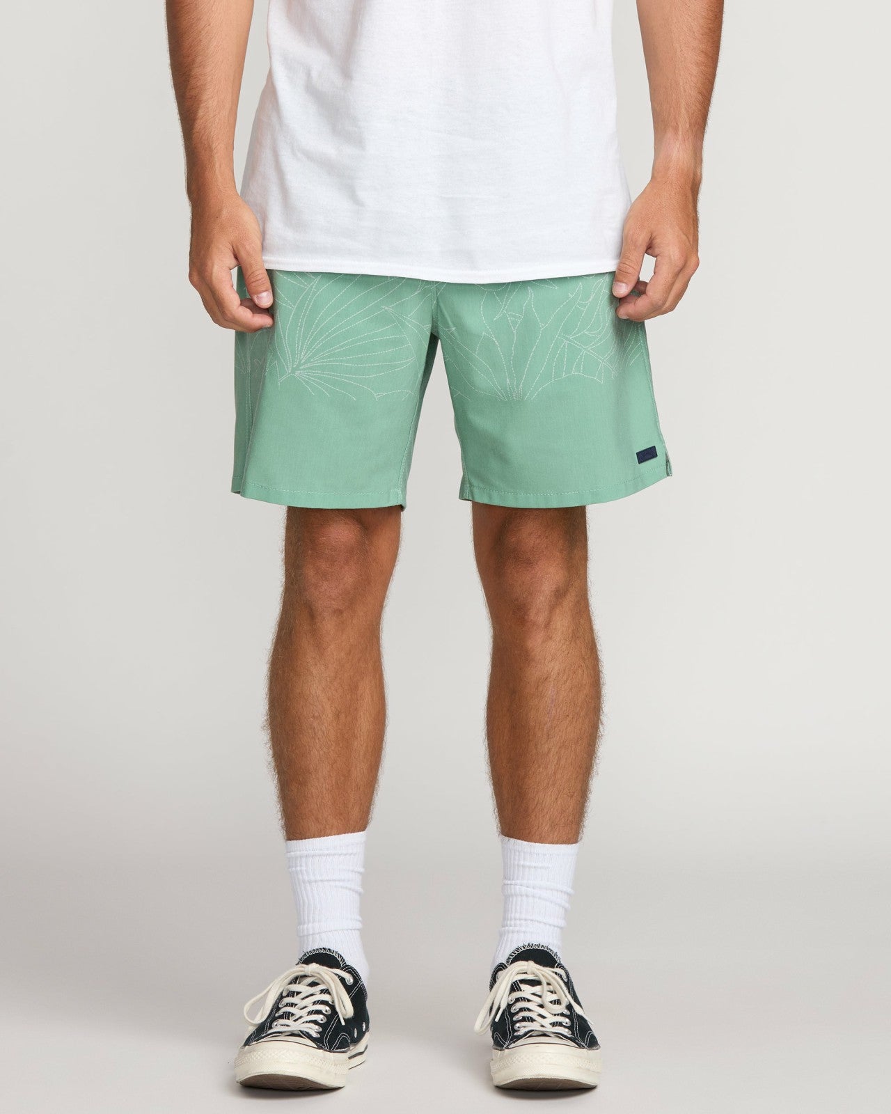 Surftrek Transit Elastic 17" Hybrid Shorts | Mist Green Billabong