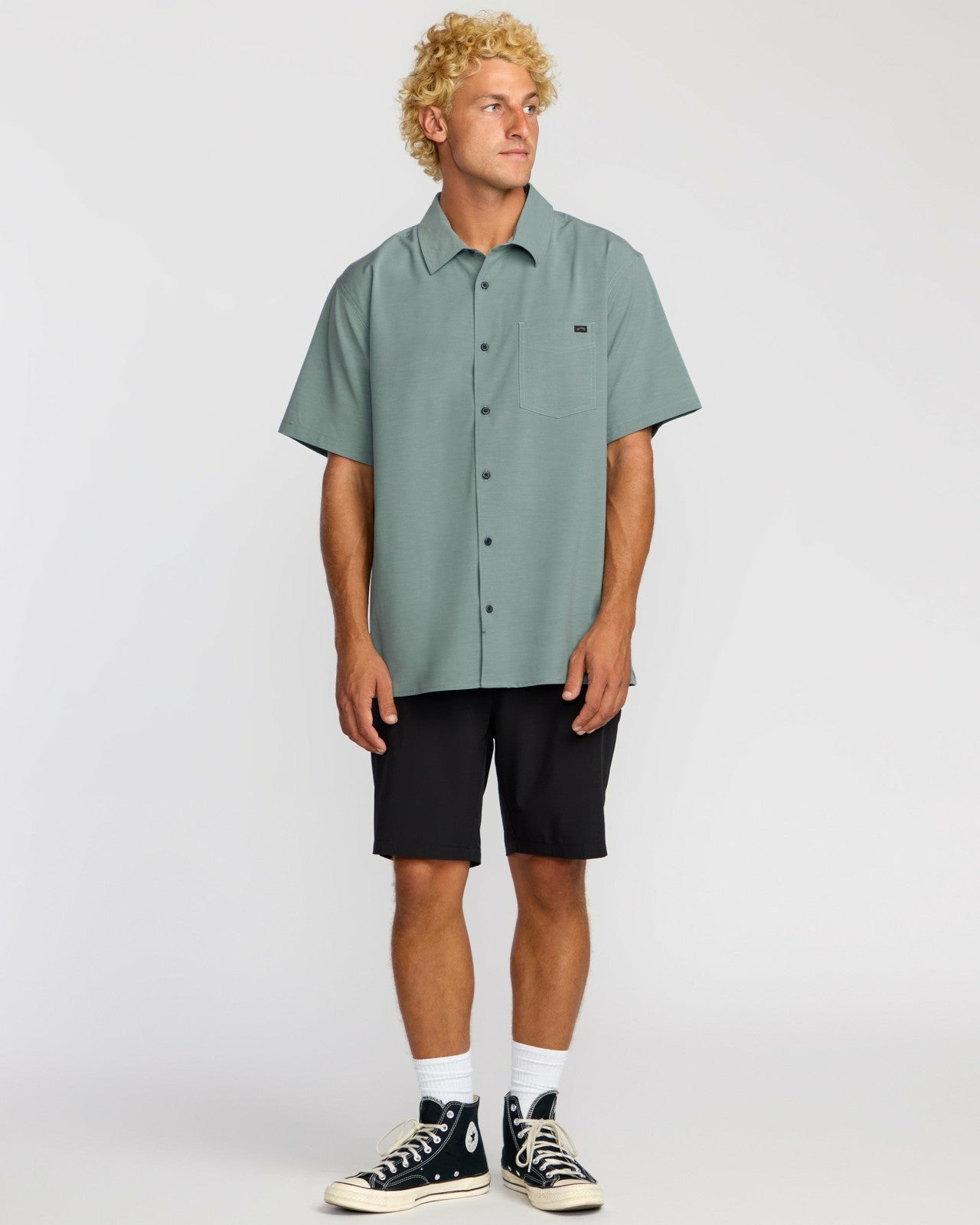 Surftrek Transit Short Sleeve Shirt | Sea Blue Billabong