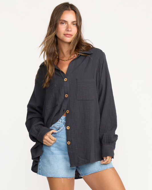 Sweet Swell Long Sleeve Shirt | Black Sands Billabong