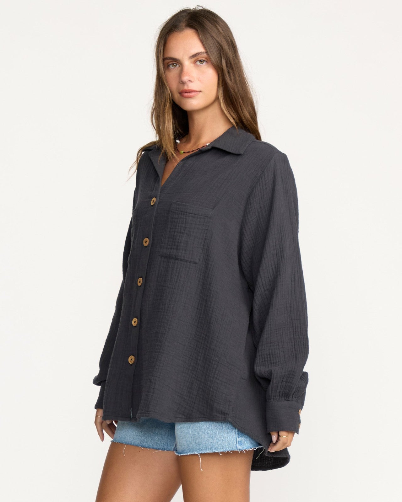 Sweet Swell Long Sleeve Shirt | Black Sands Billabong