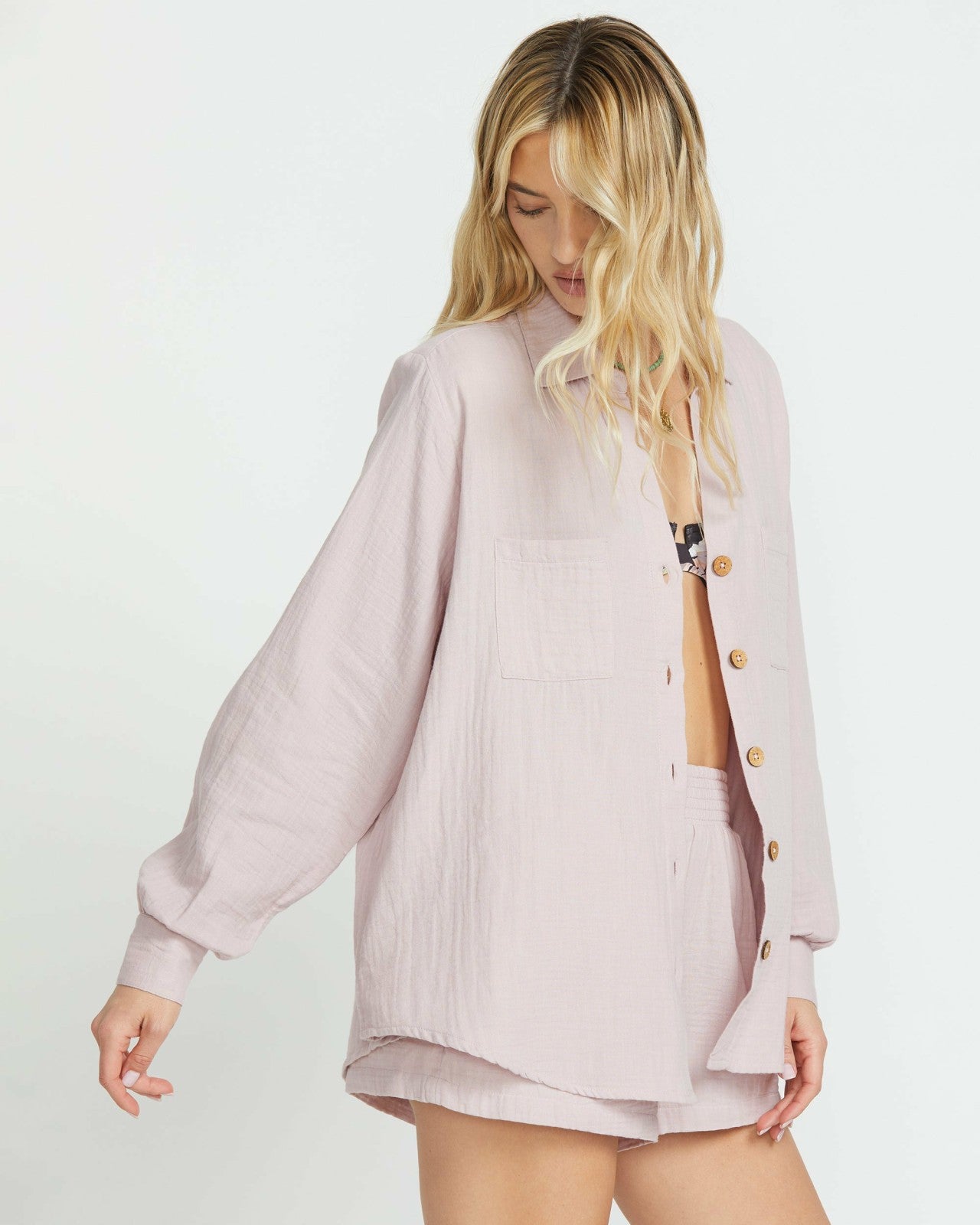 Sweet Swell Long Sleeve Shirt | Haze Billabong